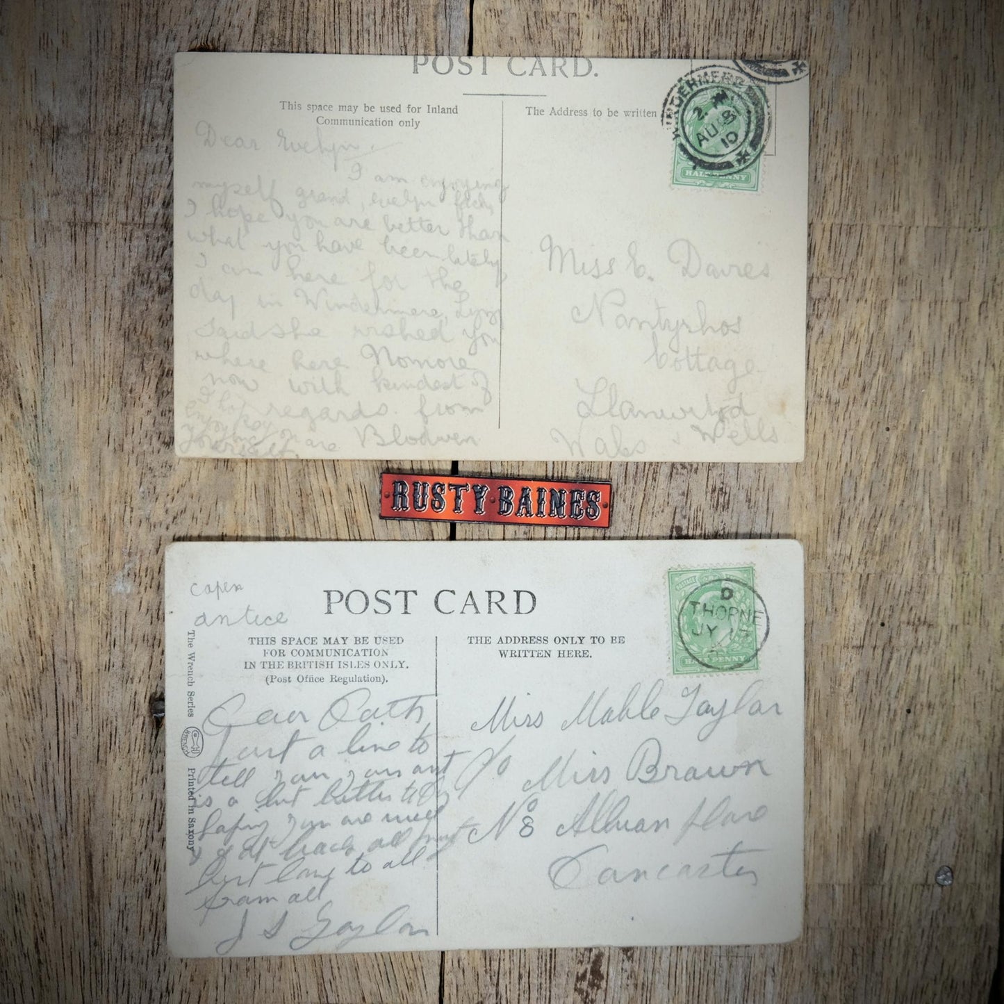 Postcards, Lake Windermere Steam Ferry Boat, Early 1900s, Printed