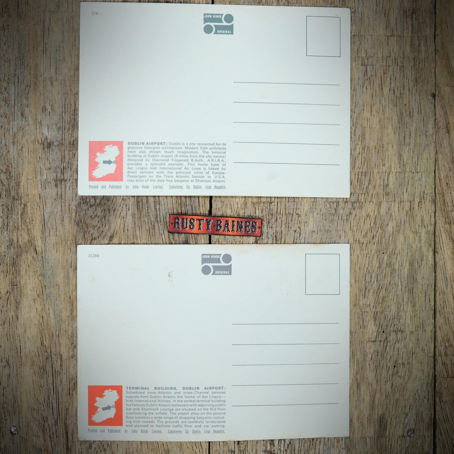 Postcards, Dublin Airport, John Hinde, Printed