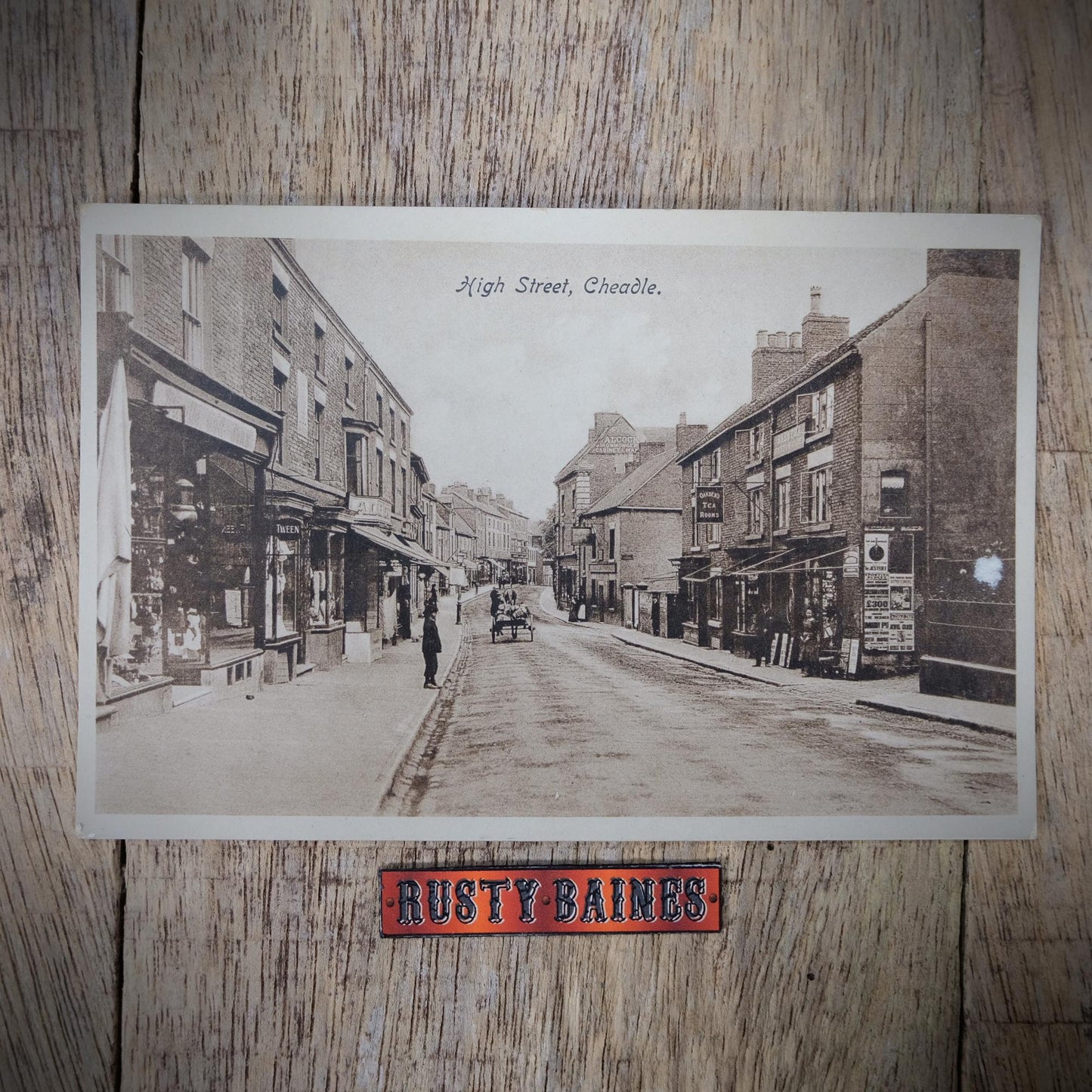 Postcard, Cheadle High Street, Shops, Printed