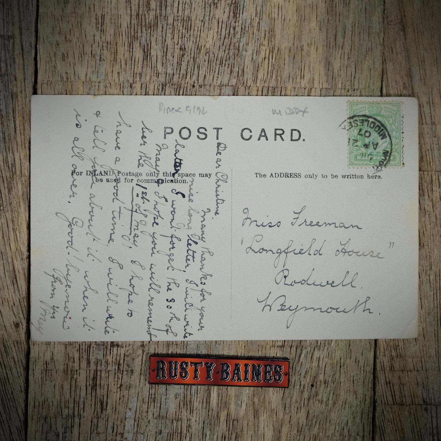 Postcard, Northwood Green Lane, Shop, Printed