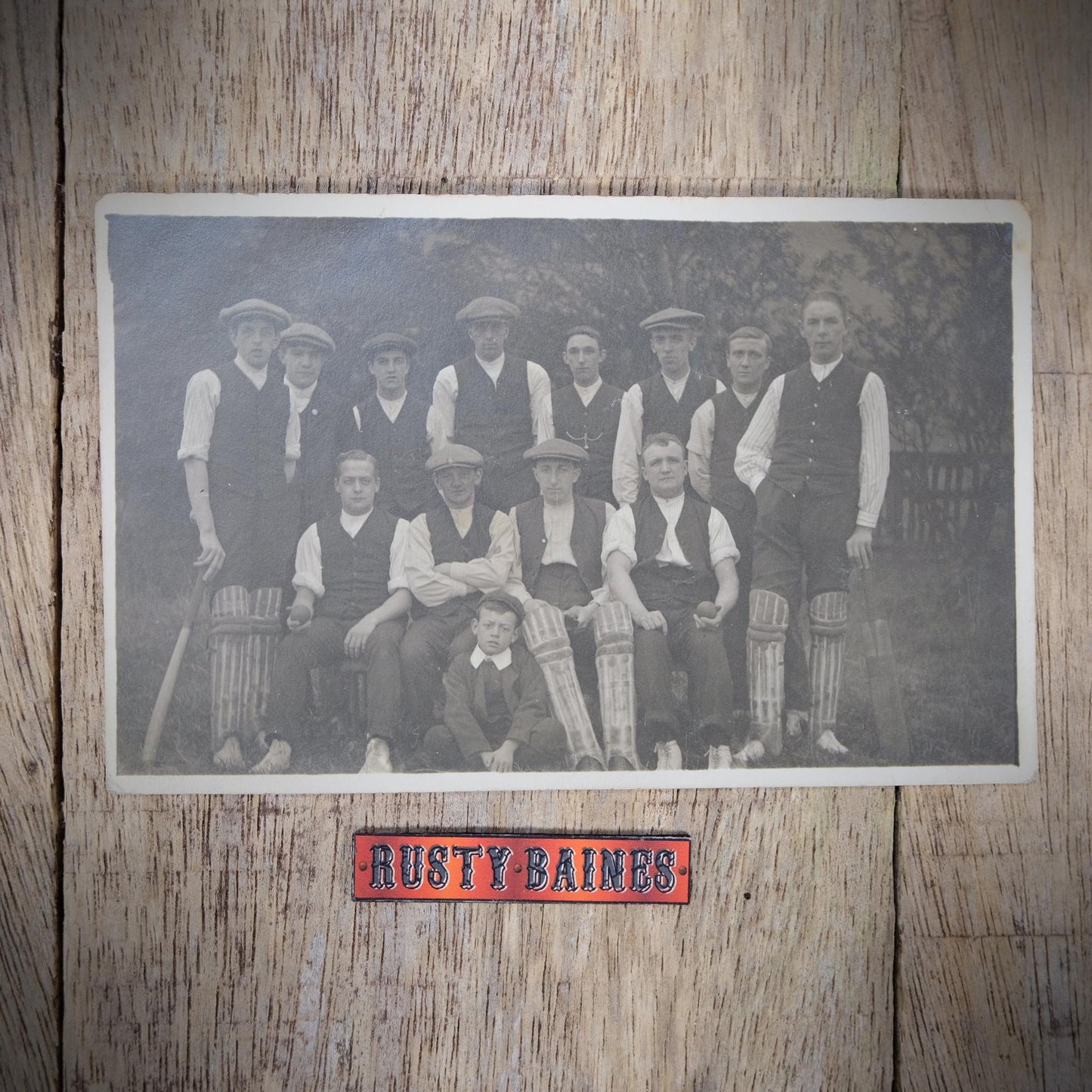 Postcard, Real Photo of Unidentified Cricket Team, Early 1900s