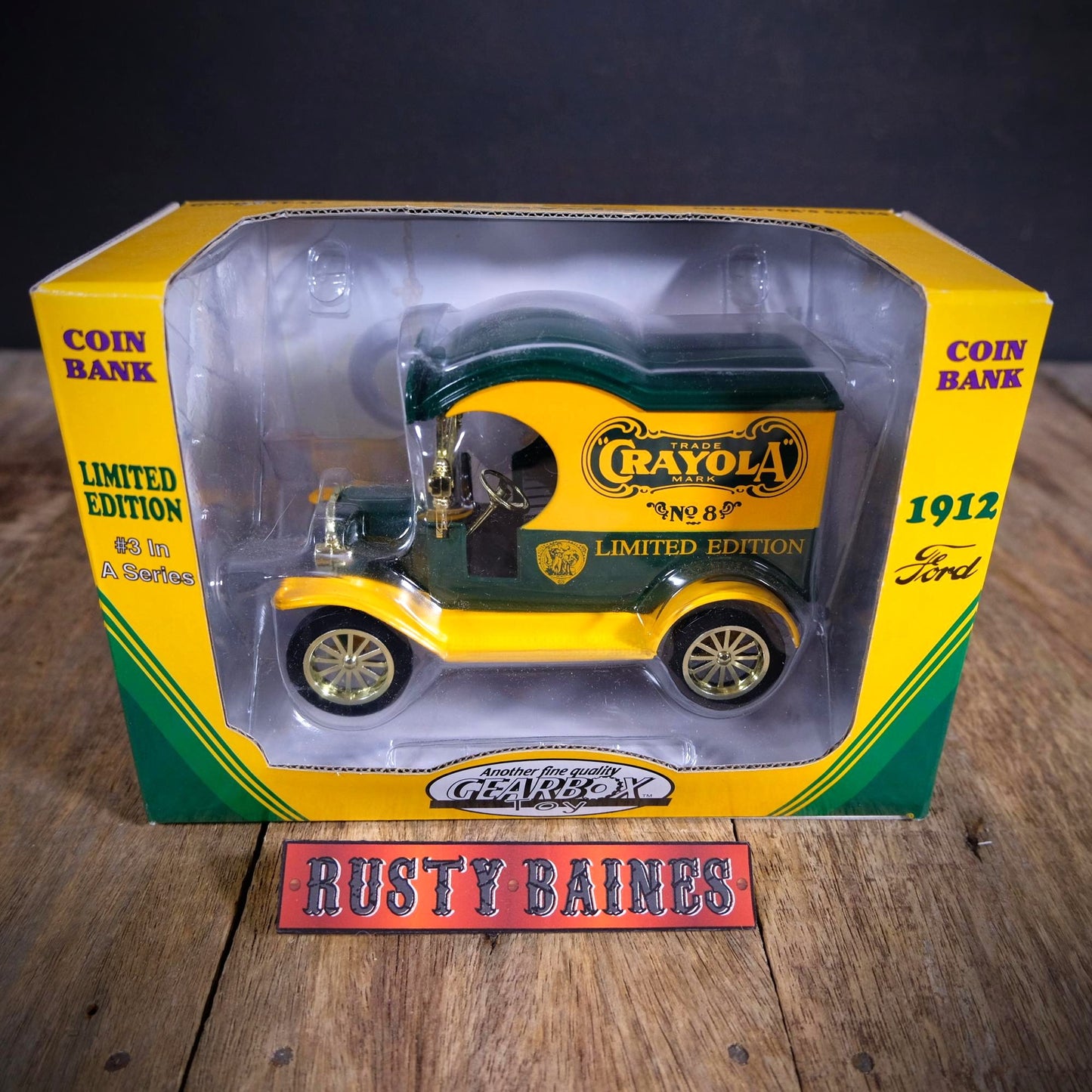 Ford 1912 Van Moneybox Money Bank, Crayola, Limited Edition, Boxed
