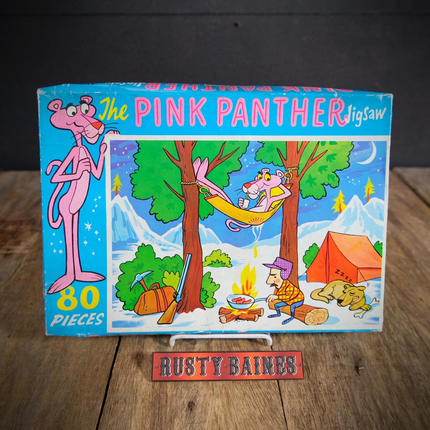 Vintage 1960's The Pink Panther Jigsaw in Original Box