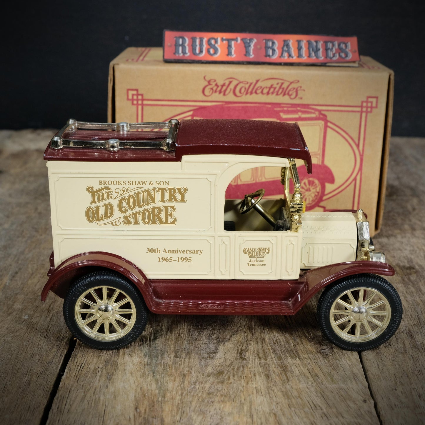 ERTL Ford Model T Van Money-Box, Brooks Shaw & Son Old Country Store Livery