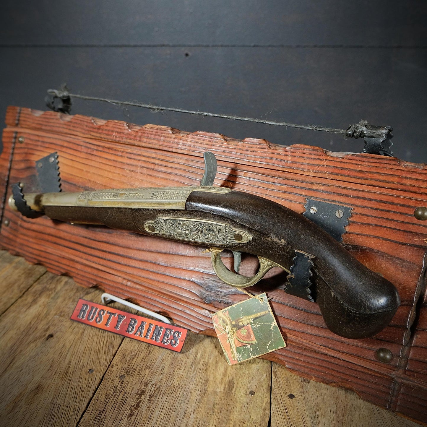 Vintage Replica Pirate London Flintlock Pistol, Steampunk Fancy Dress Cosplay