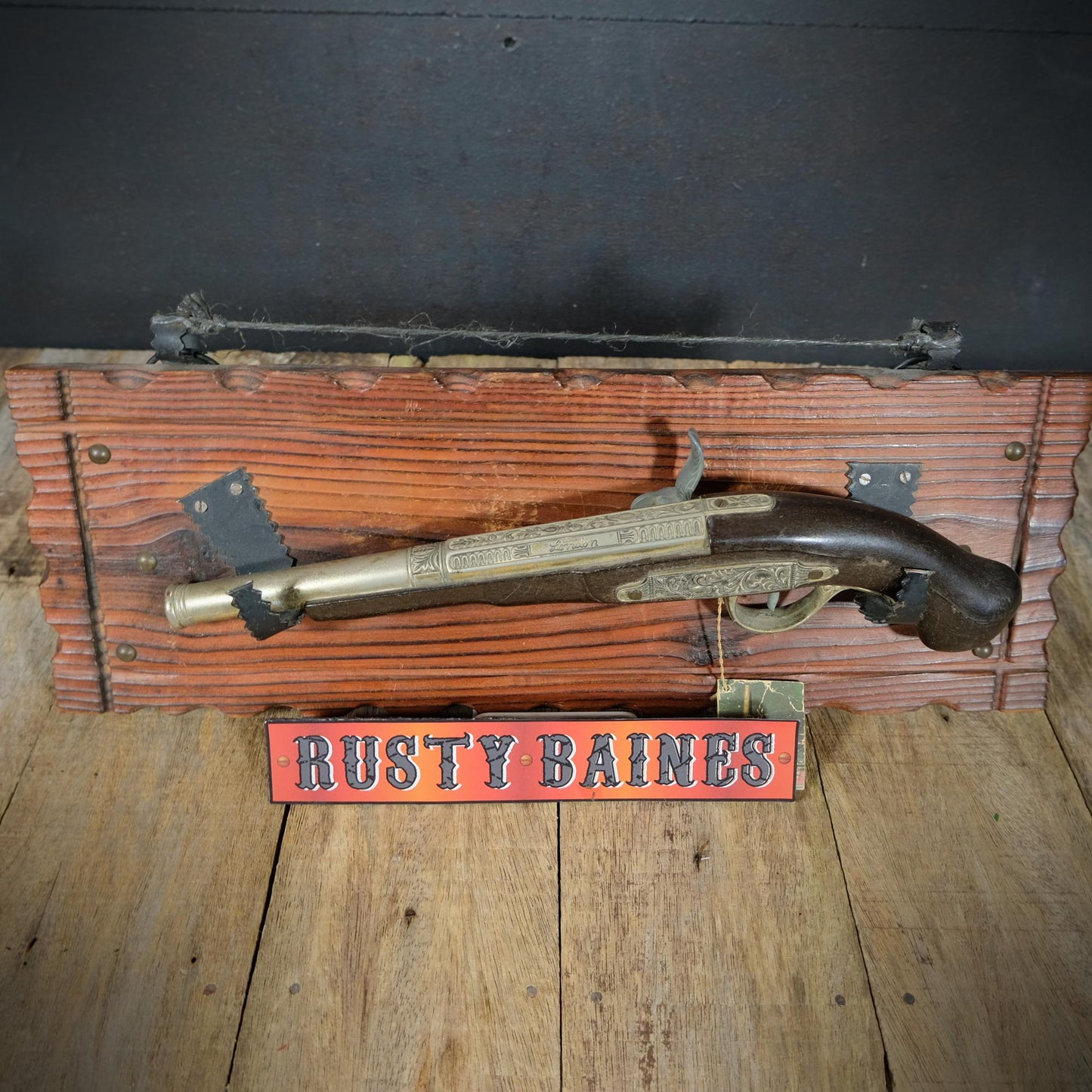Vintage Replica Pirate London Flintlock Pistol, Steampunk Fancy Dress Cosplay