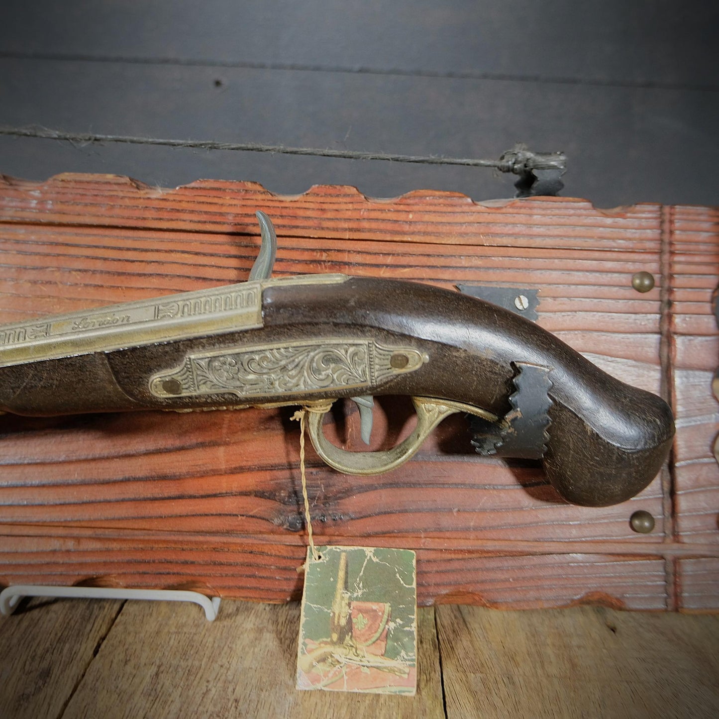Vintage Replica Pirate London Flintlock Pistol, Steampunk Fancy Dress Cosplay