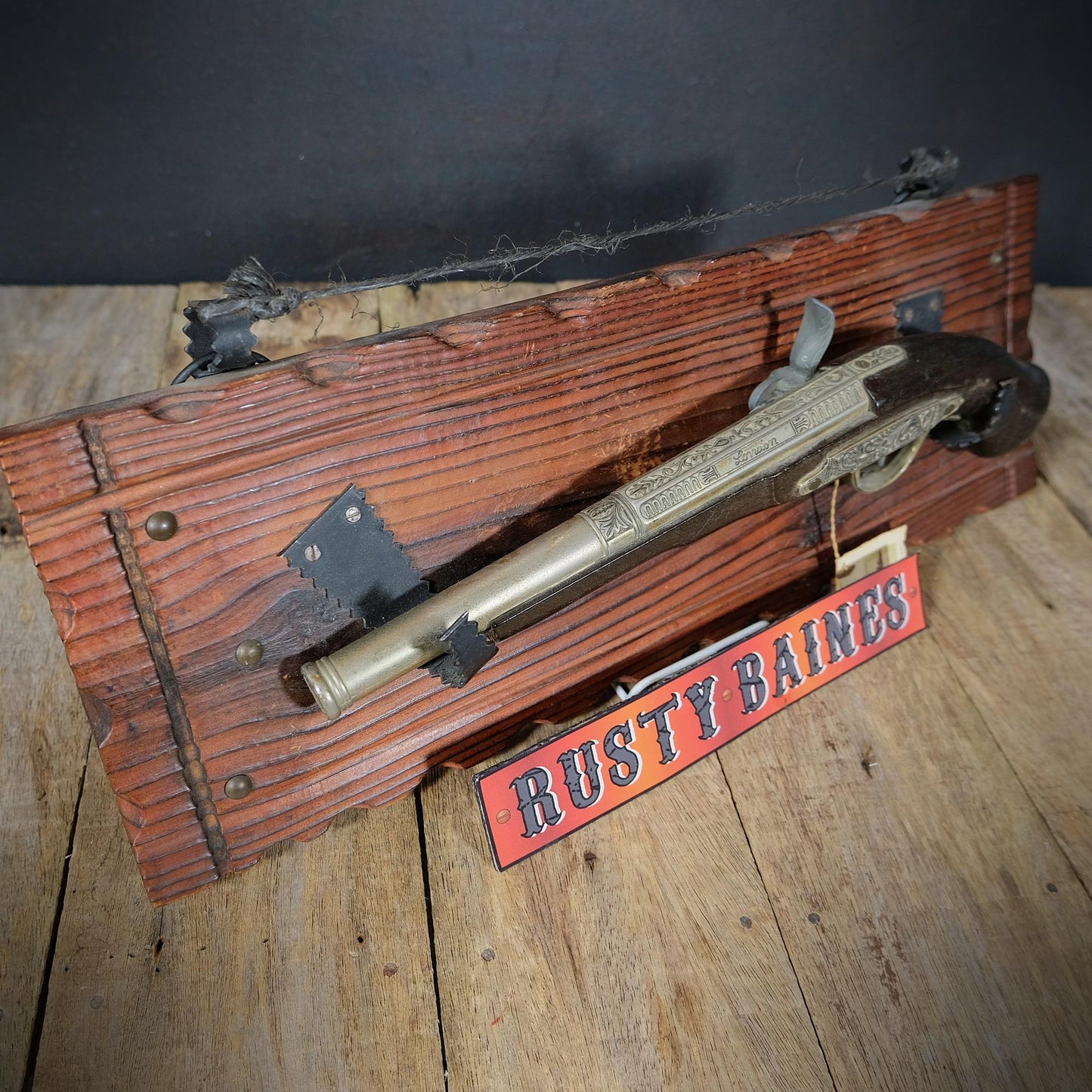 Vintage Replica Pirate London Flintlock Pistol, Steampunk Fancy Dress Cosplay