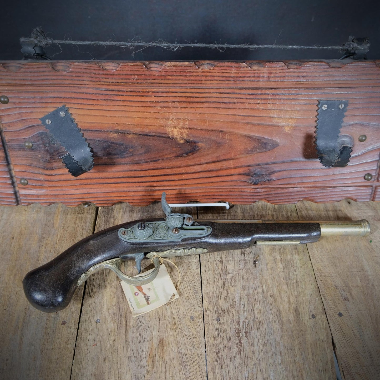 Vintage Replica Pirate London Flintlock Pistol, Steampunk Fancy Dress Cosplay