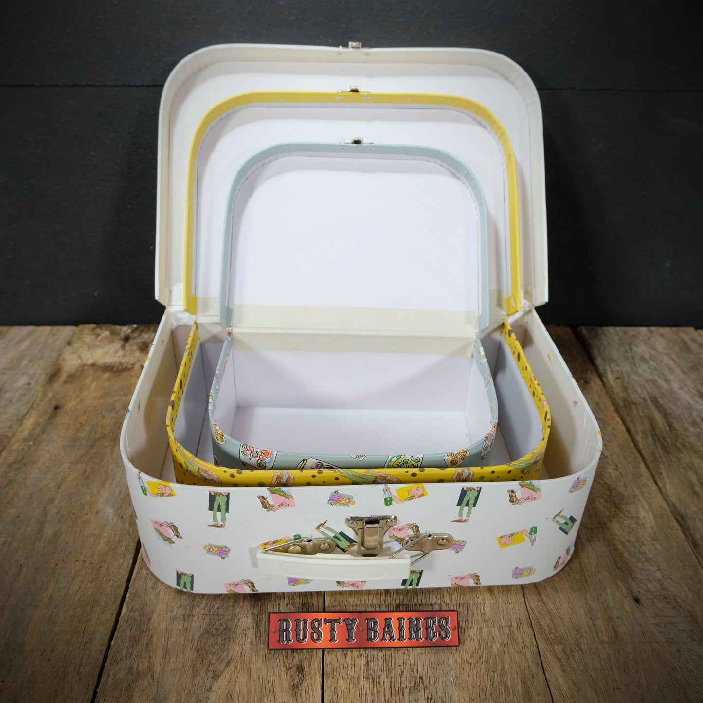 Small Graduated Stacking Storage Case Set, Roald Dahl, BFG, Suitcase Style