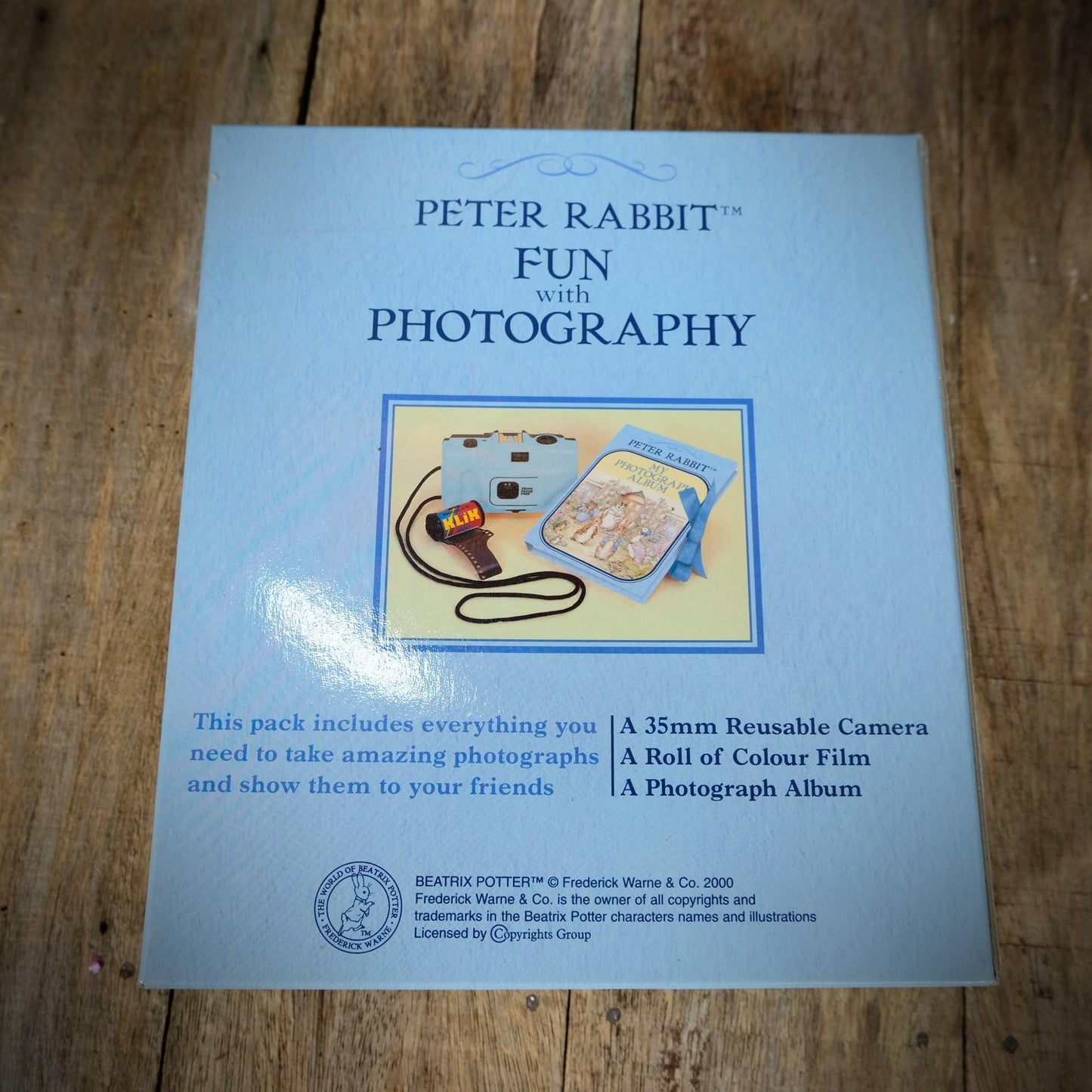 Beatrix Potter Peter Rabbit, Fun with Photography Gift Set, 35mm Film Camera