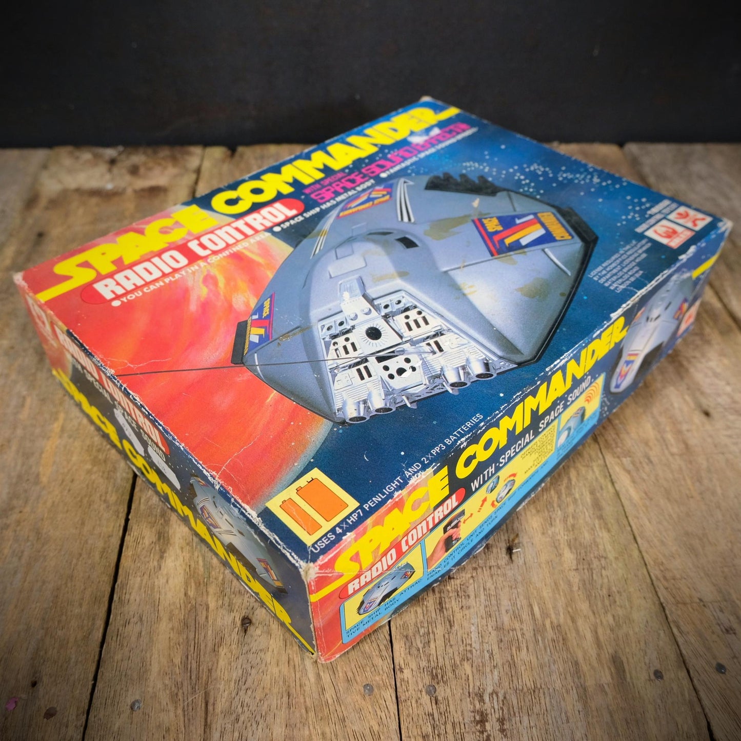 Vintage Bandai Space Commander Remote Control Space Toy UFO
