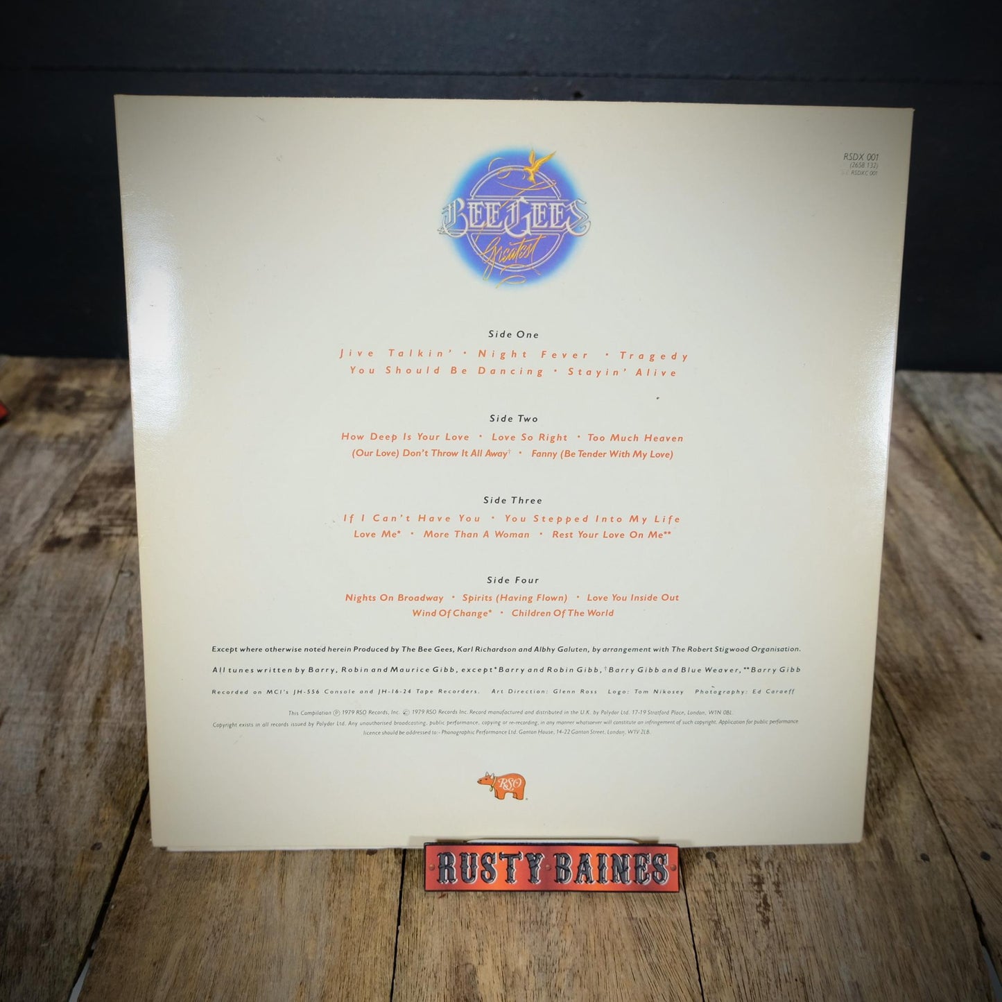 Record LP Album, Bee Gees Greatest, Gatefold Double Vinyl