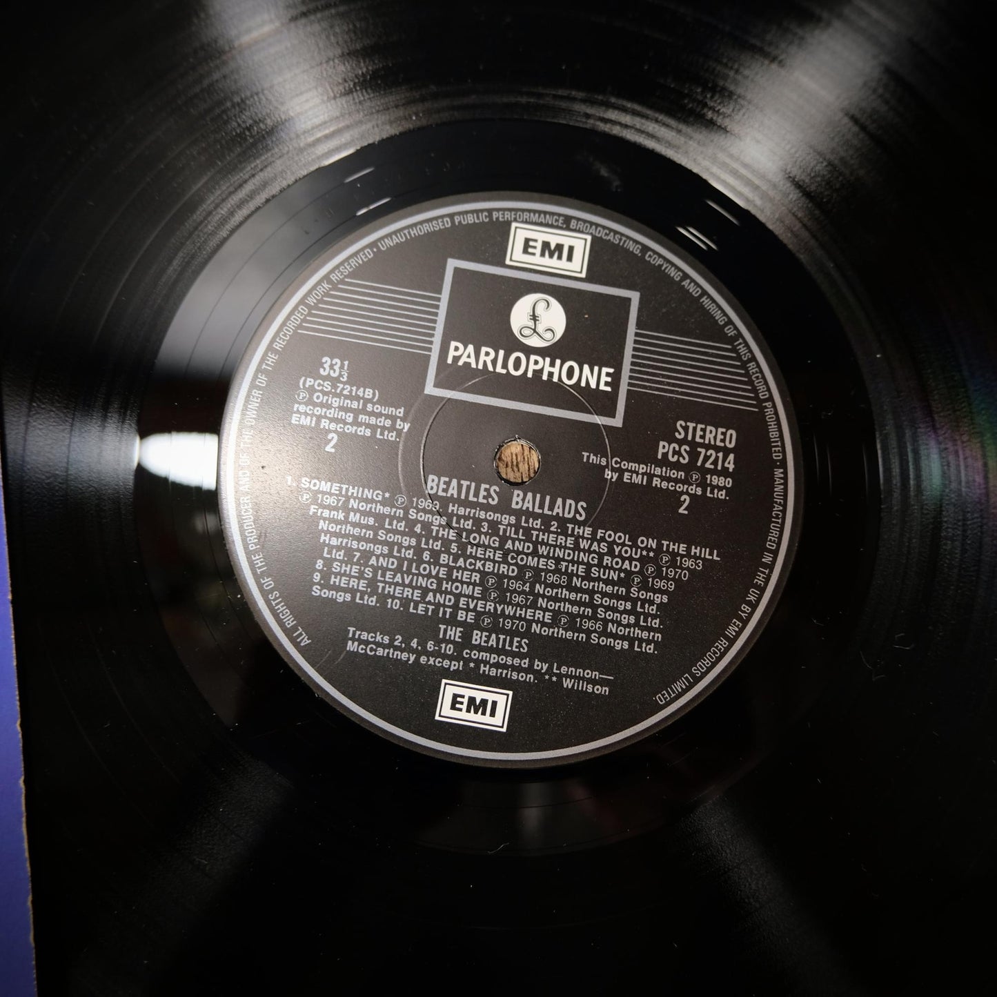 Record LP Album, The Beatles Ballads