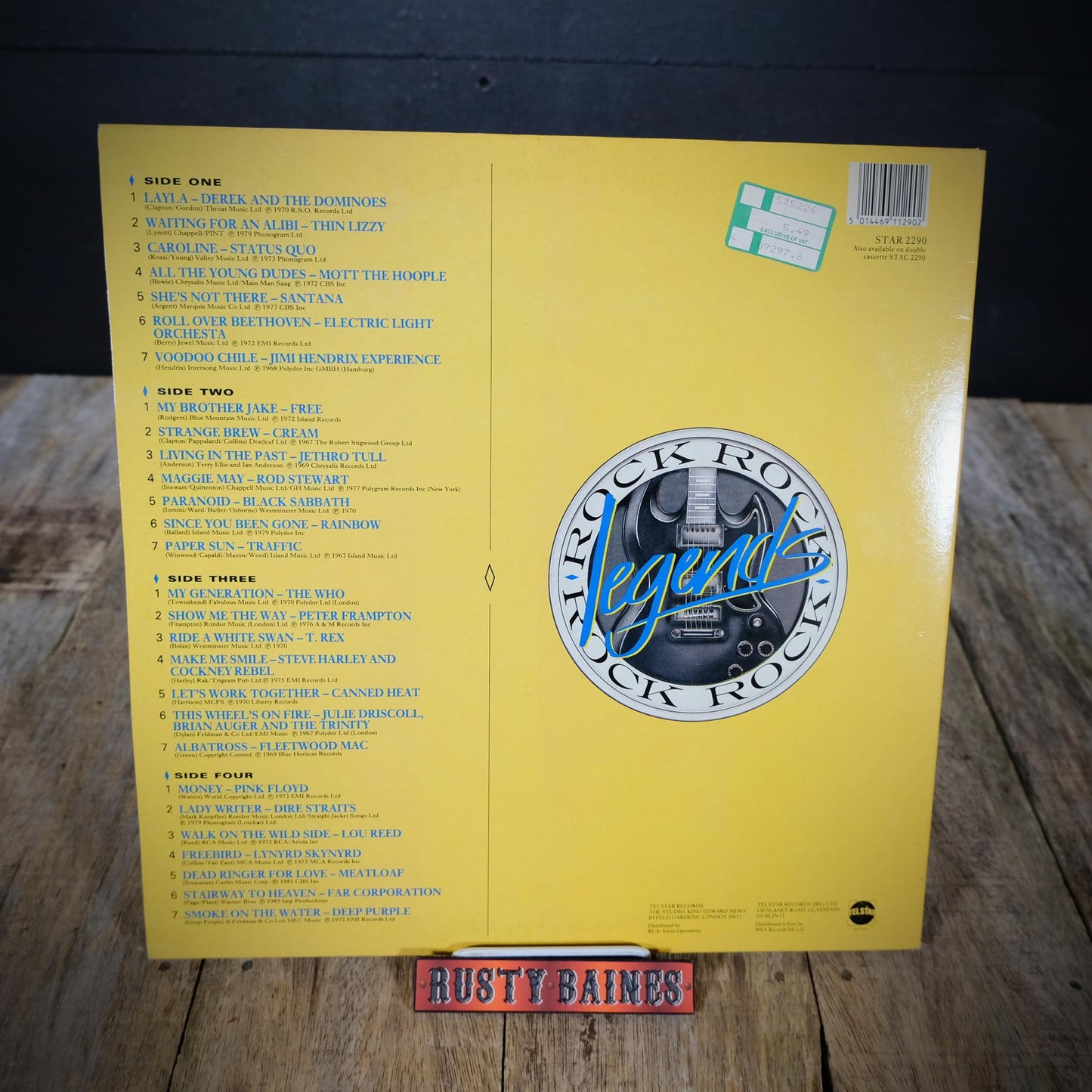 Record LP Album, Rock Legends Compilation, Thin Lizzy, The Who Etc.