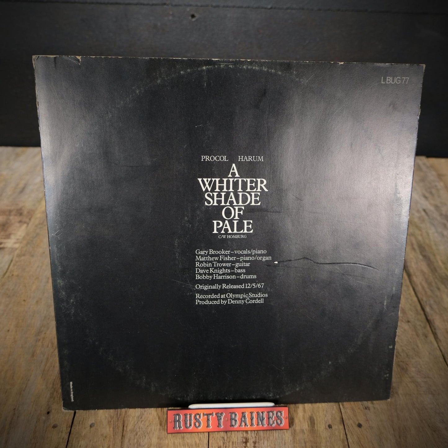 Record 12" Single, Procol Harum, A White Shade of Pale