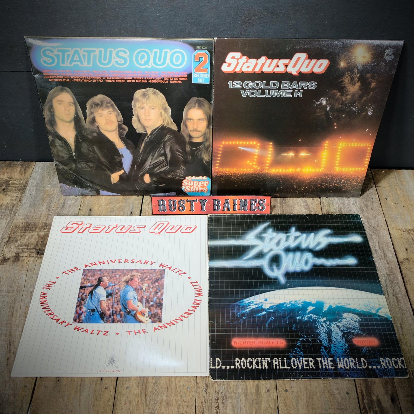 Record LP Albums/EP Status Quo Bundle, Anniversary Waltz Etc.