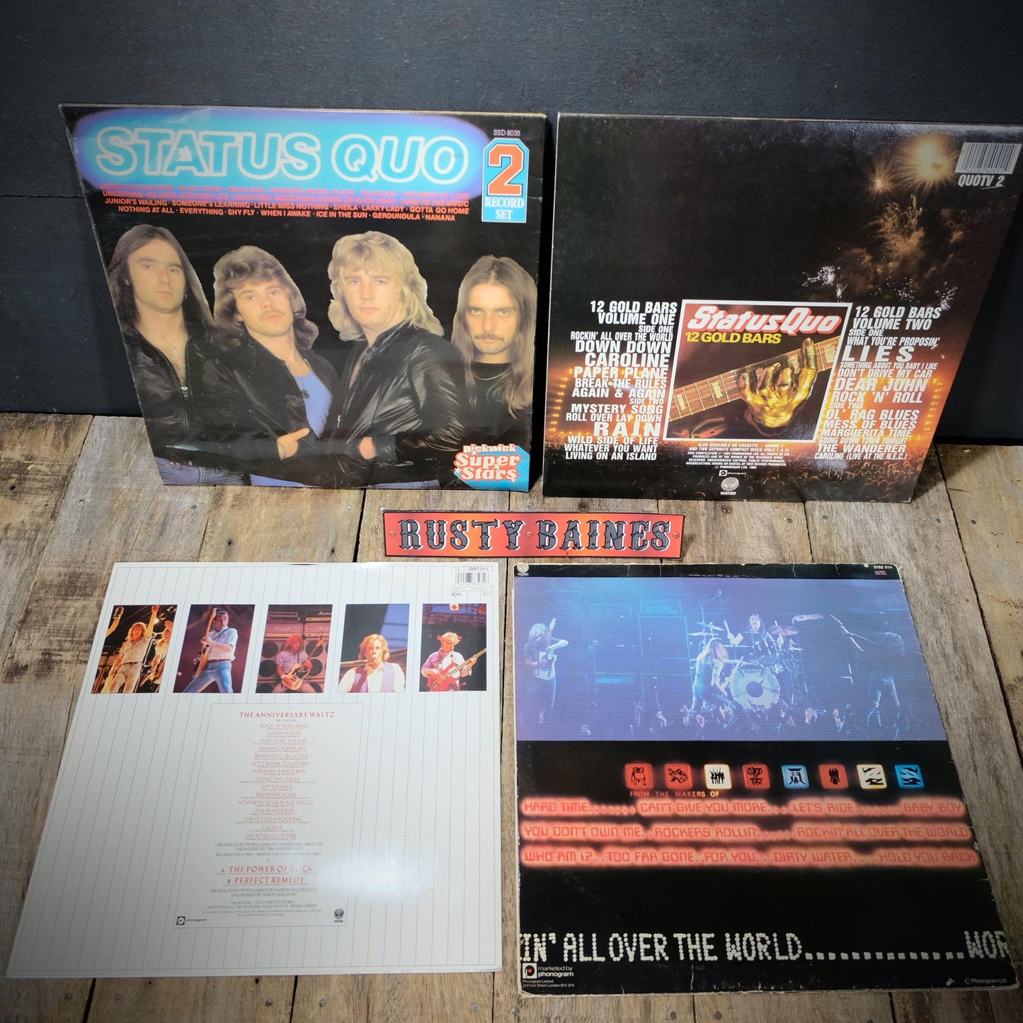 Record LP Albums/EP Status Quo Bundle, Anniversary Waltz Etc.