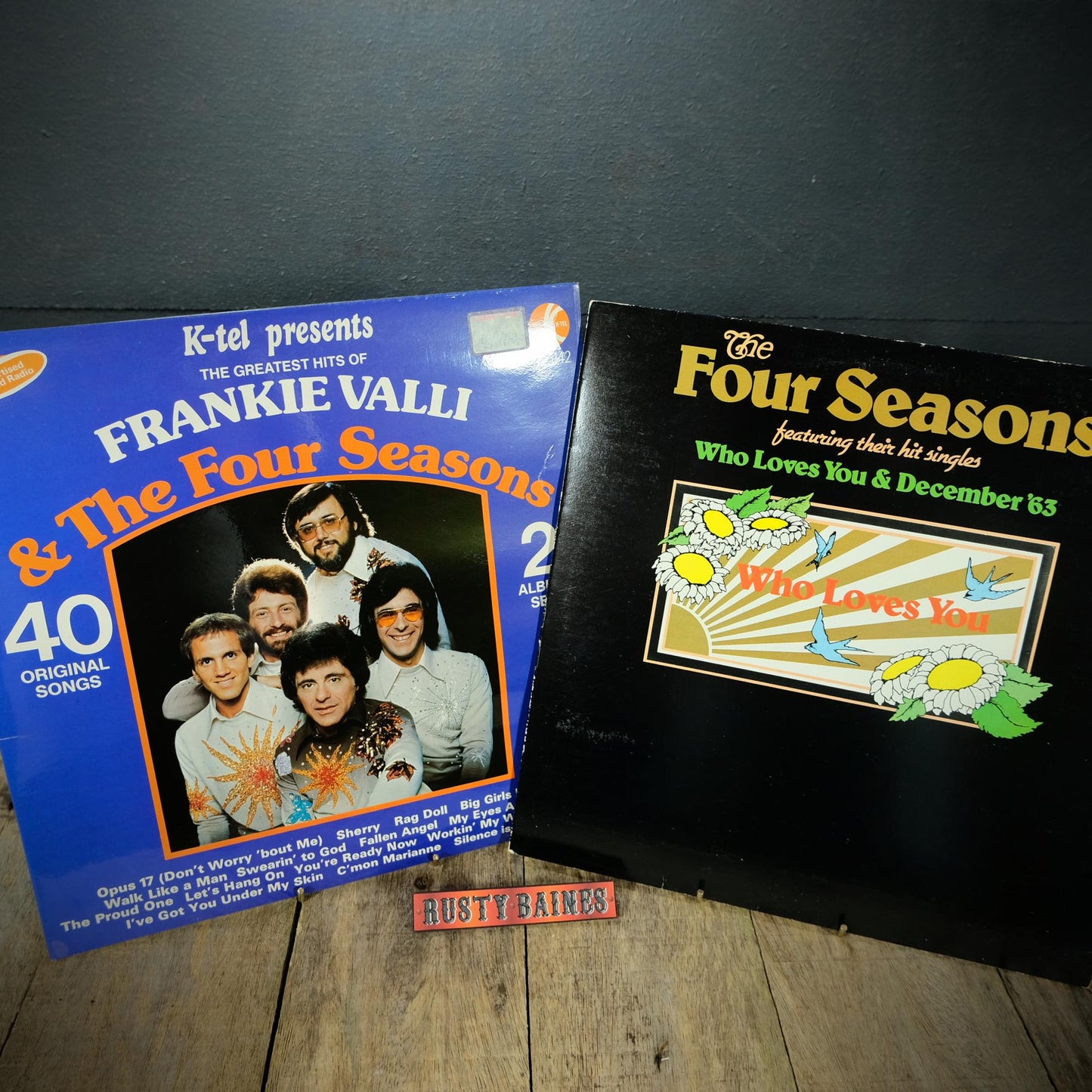 Record LP Albums Frankie Valli, Who Loves You/Greatest Hits