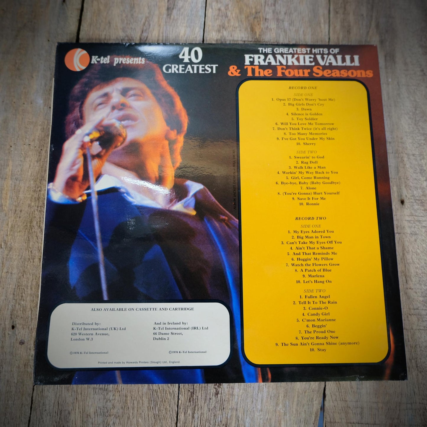 Record LP Albums Frankie Valli, Who Loves You/Greatest Hits