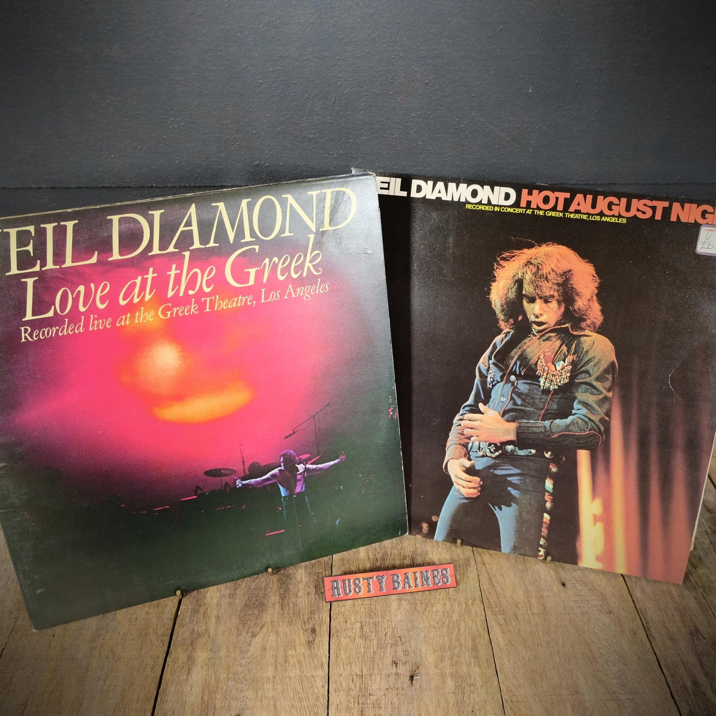 Record LP Albums Neil Diamond, Hot August Night/Love at the Greek