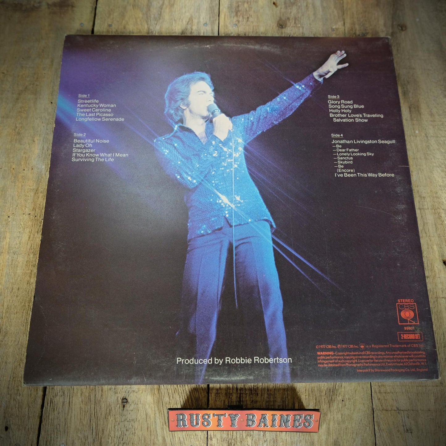 Record LP Albums Neil Diamond, Hot August Night/Love at the Greek