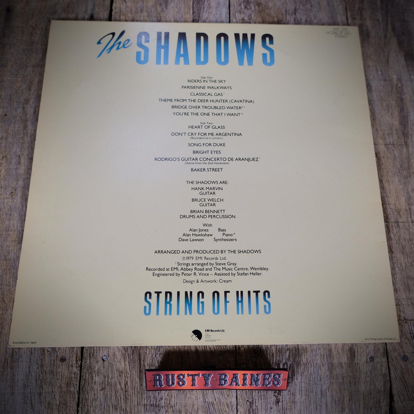 Record LP Albums The Shadows, String of Hits/Change of Address