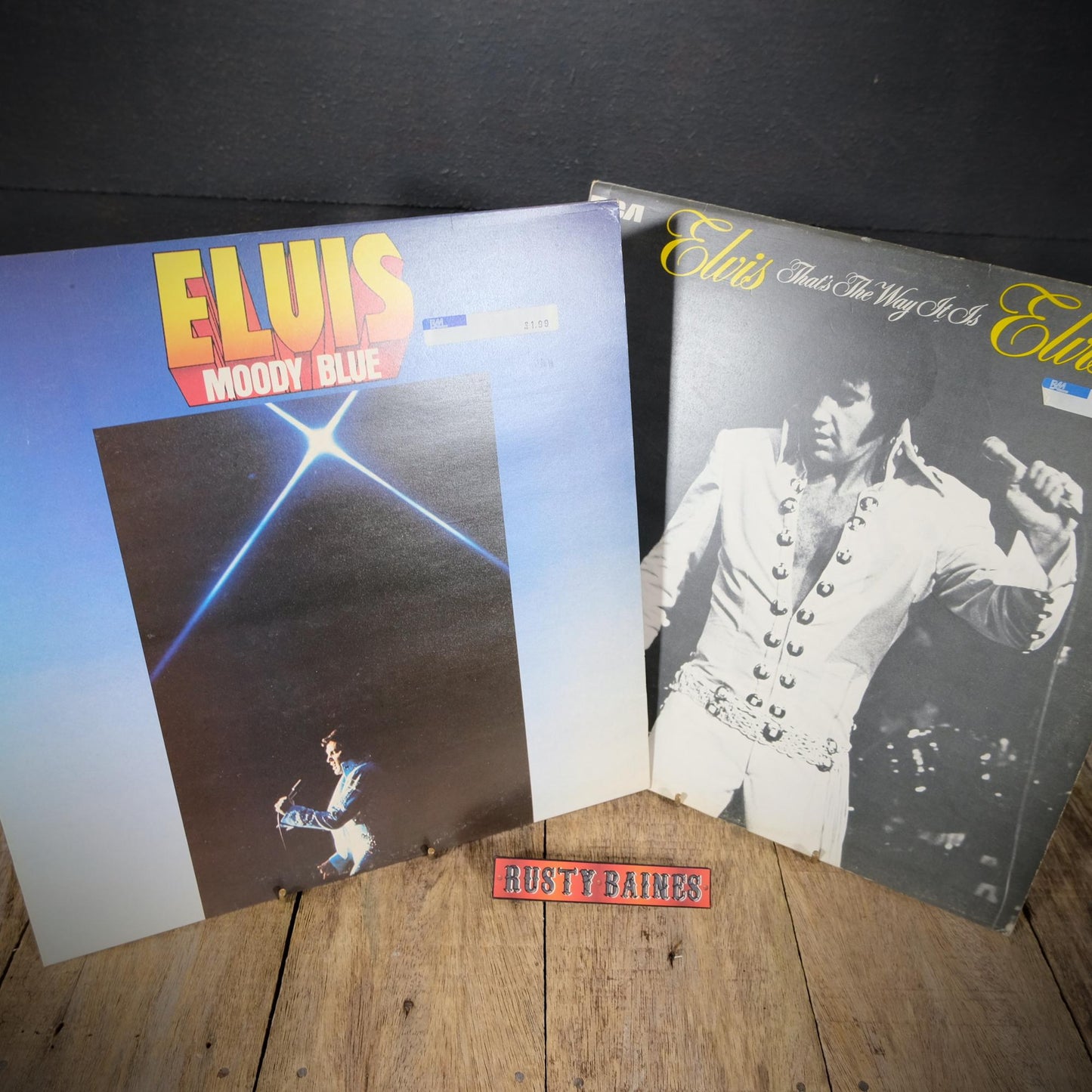 Record LP Albums Elvis Presley, Moody Blue & That's the Way it is