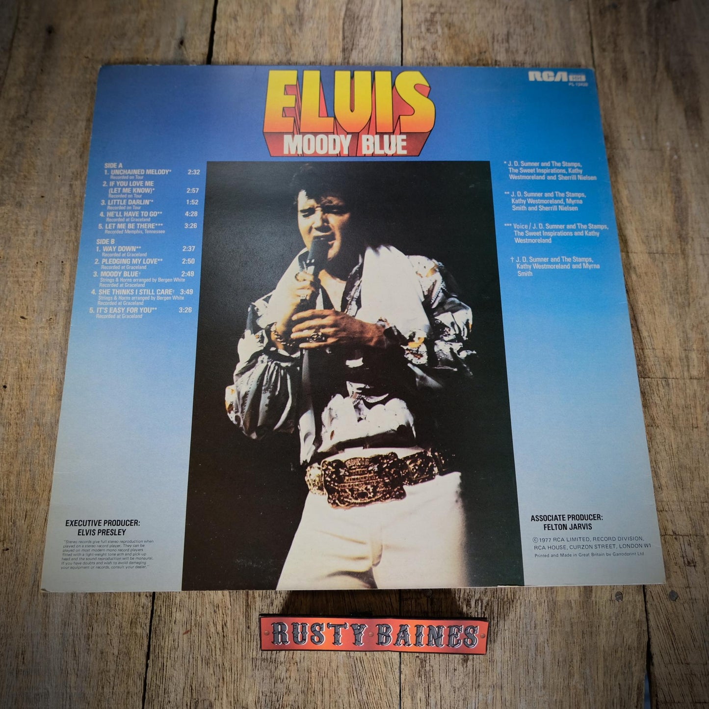 Record LP Albums Elvis Presley, Moody Blue & That's the Way it is