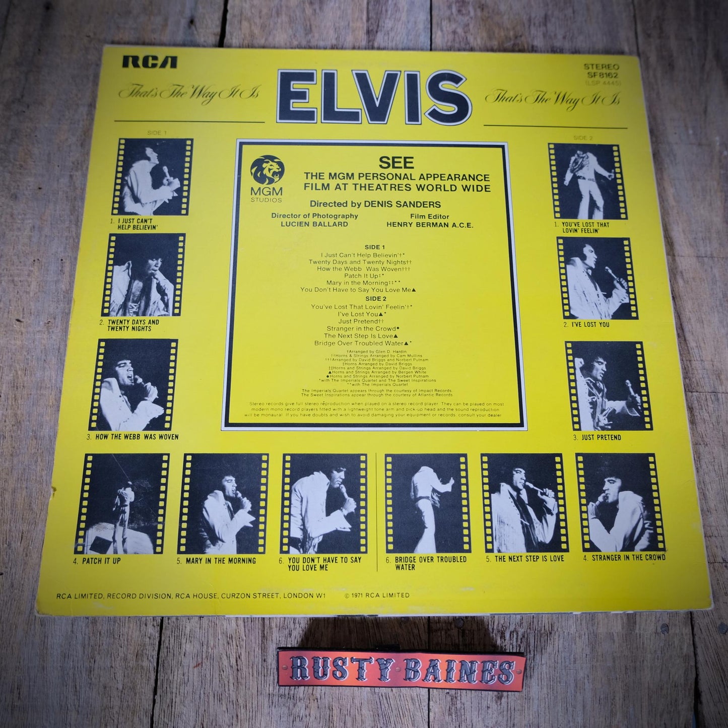 Record LP Albums Elvis Presley, Moody Blue & That's the Way it is