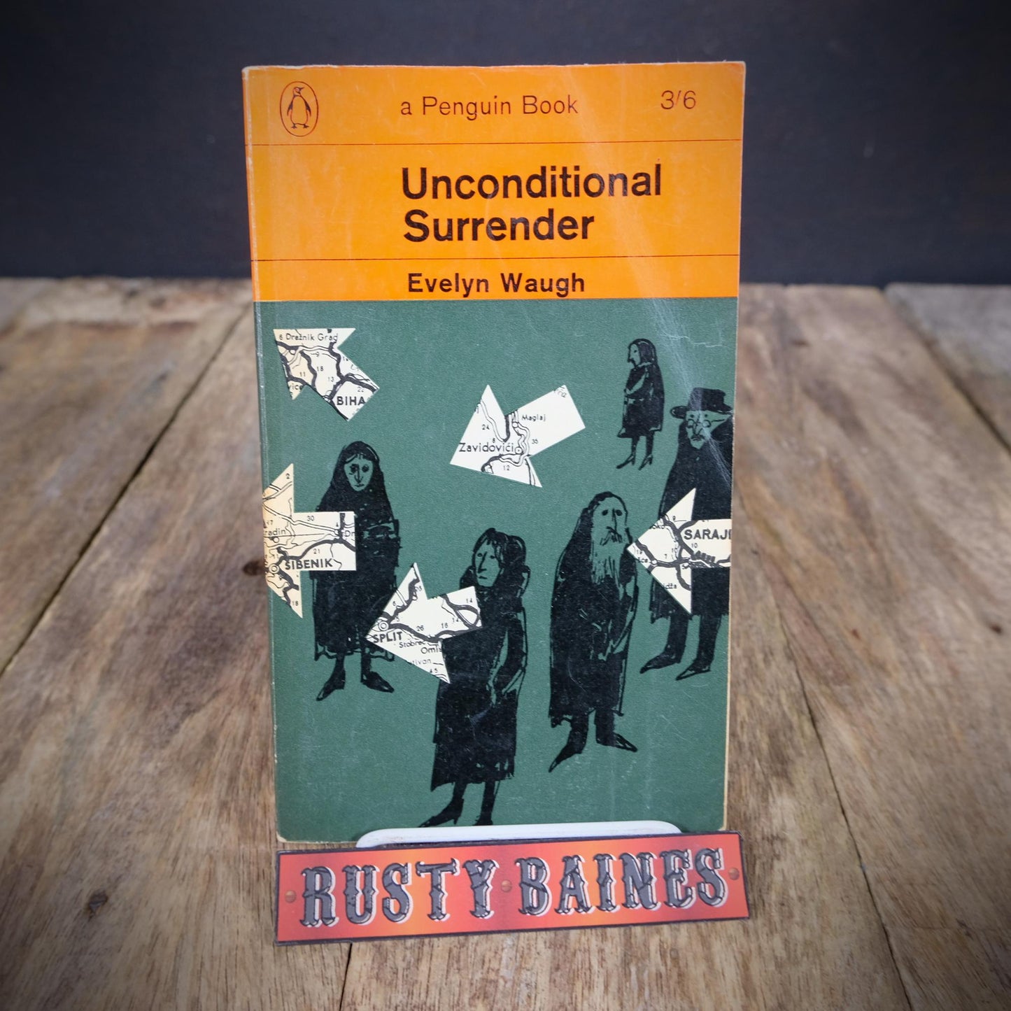 Vintage Penguin Paperback, Unconditional Surrender, Evelyn Waugh, 1965