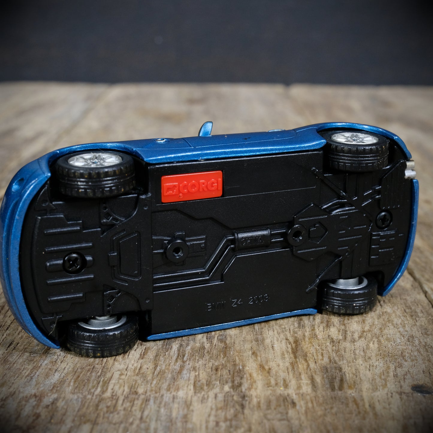 Used BMW Z4 Diecast Model Cars, Blue Corgi & Red Rastar, 1/43 Scale