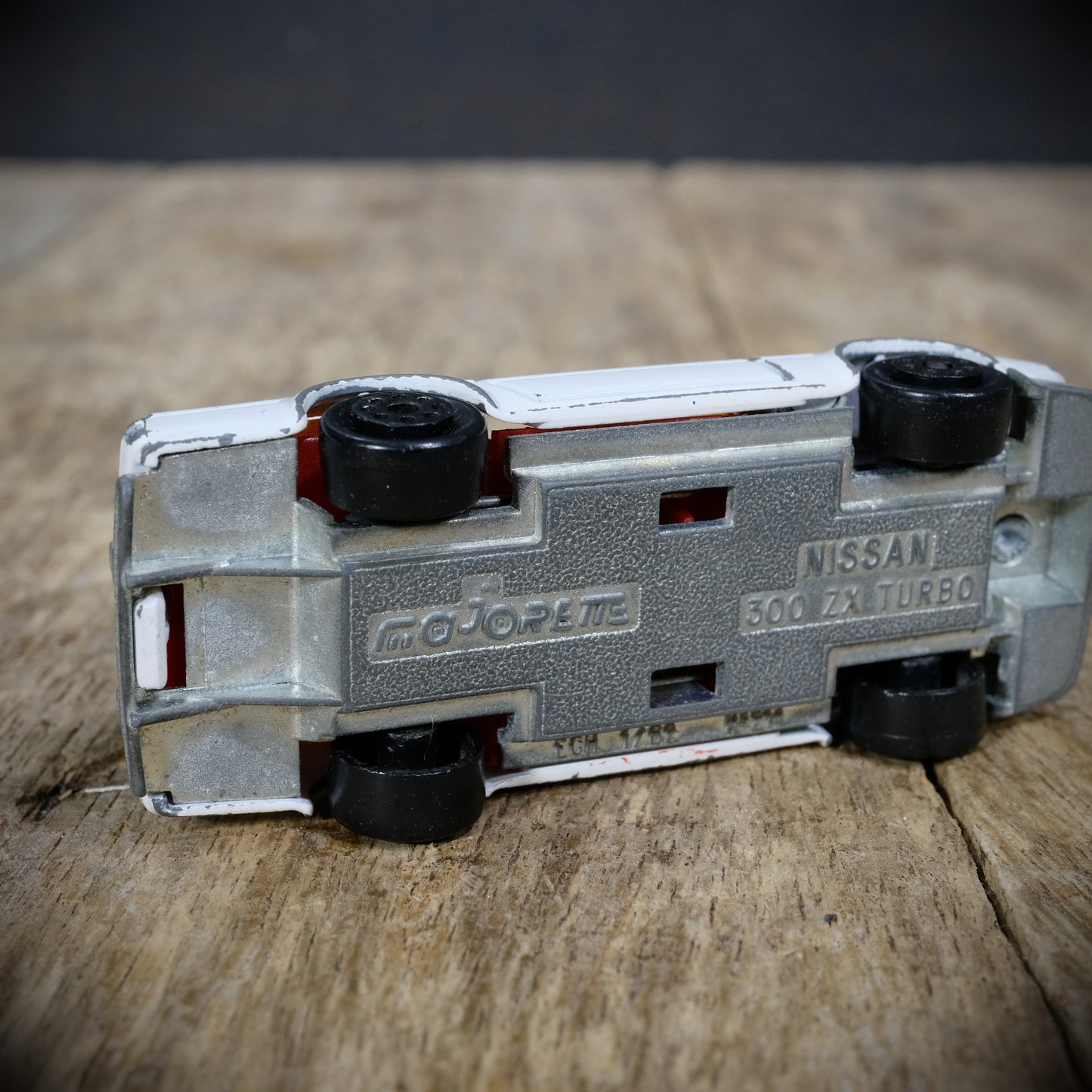 Used Vintage Majorette Nissan 300 ZX Turbo, White/Red