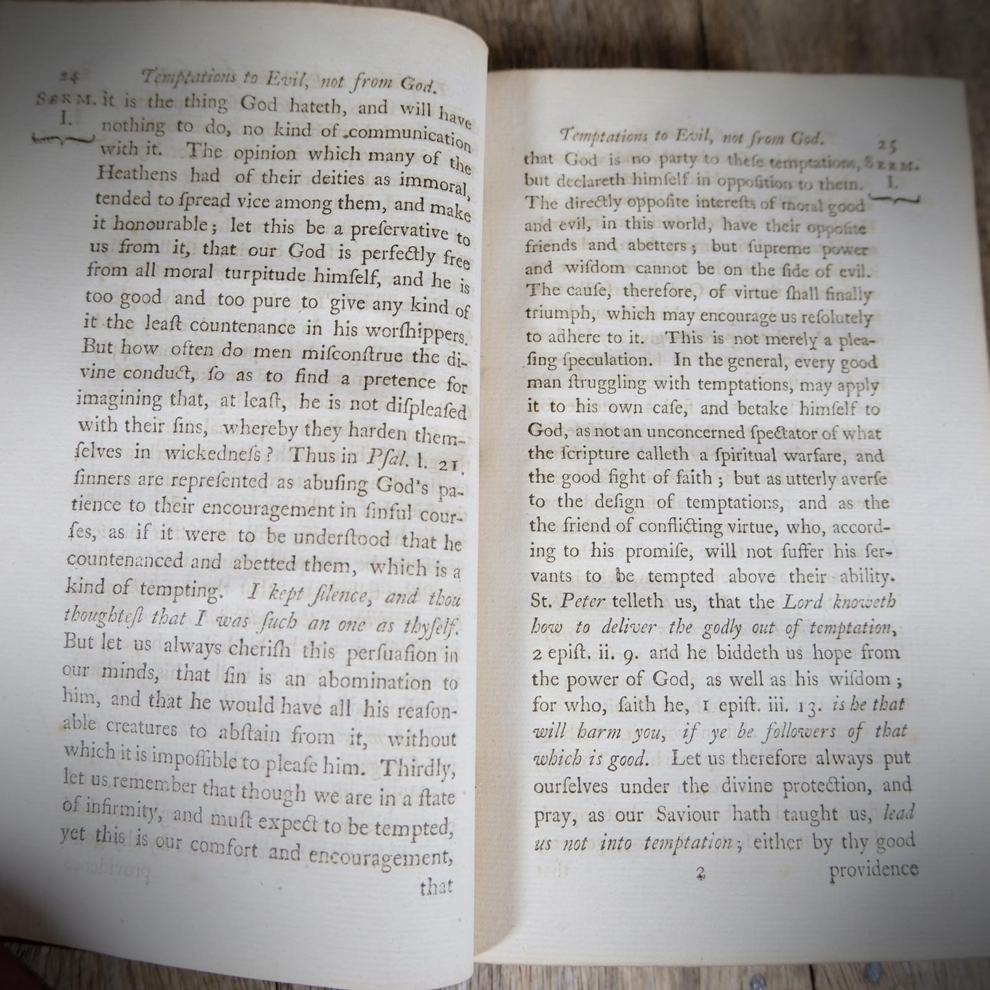 Sermons on Various Subjects Vol. IV, John Abernethy, 1751, Leather Bound Hardcover