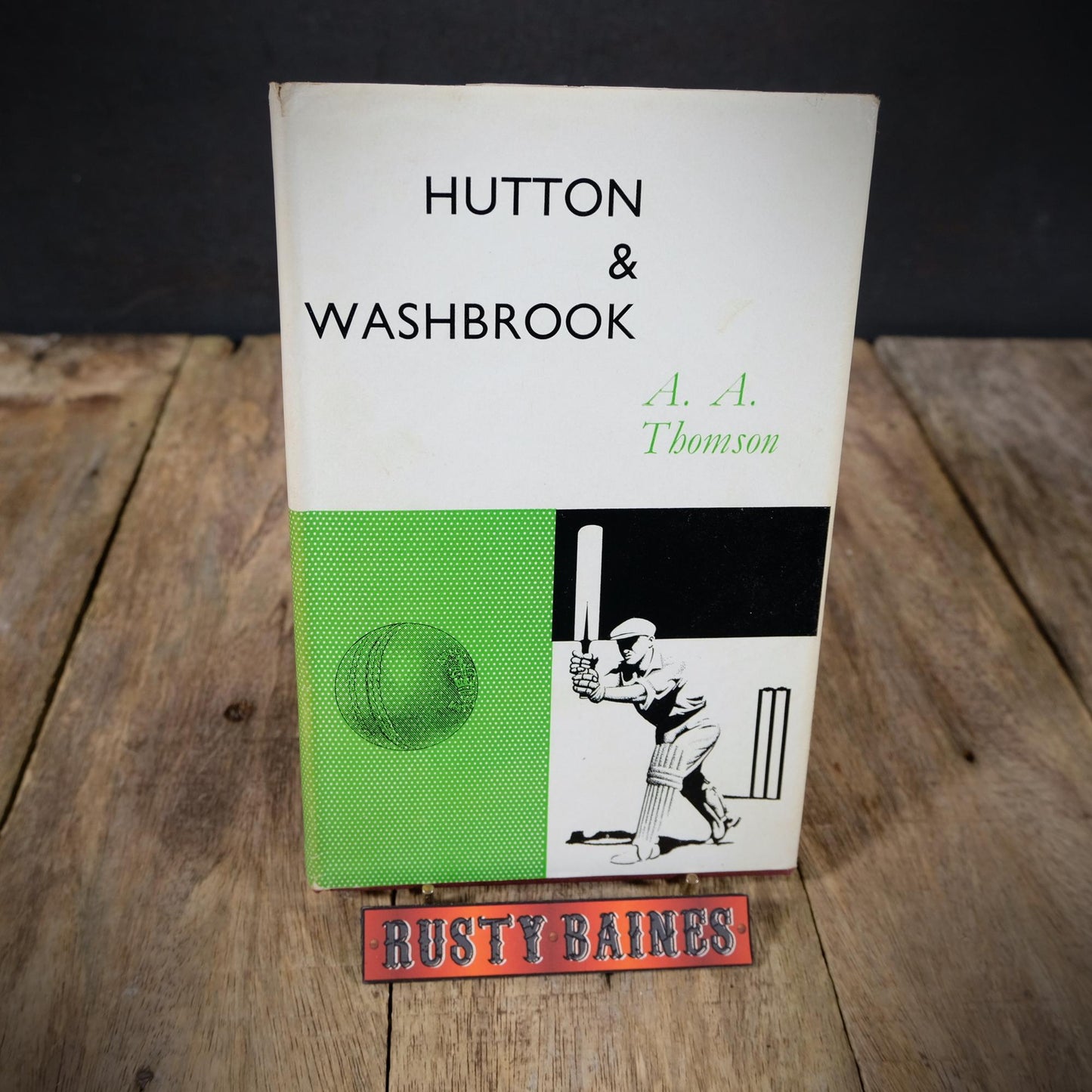 Len Hutton & Cyril Washbrook (cricket) A.A. Thomson, 1966 Hardcover