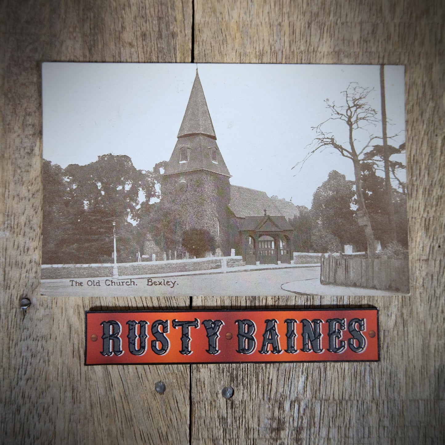 Original Postcard, The Old Church Bexley, Printed