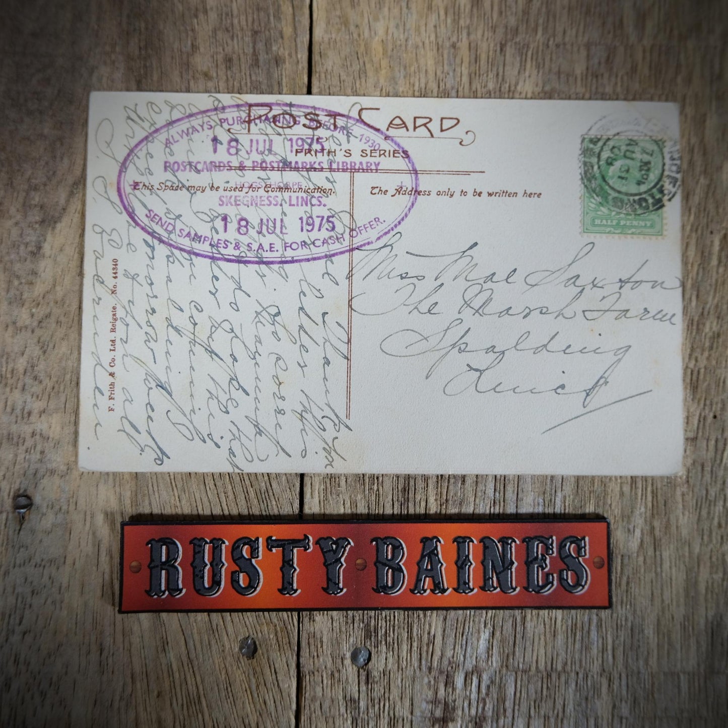 Original Postcard, Launceston Parish Church 1908 Printed