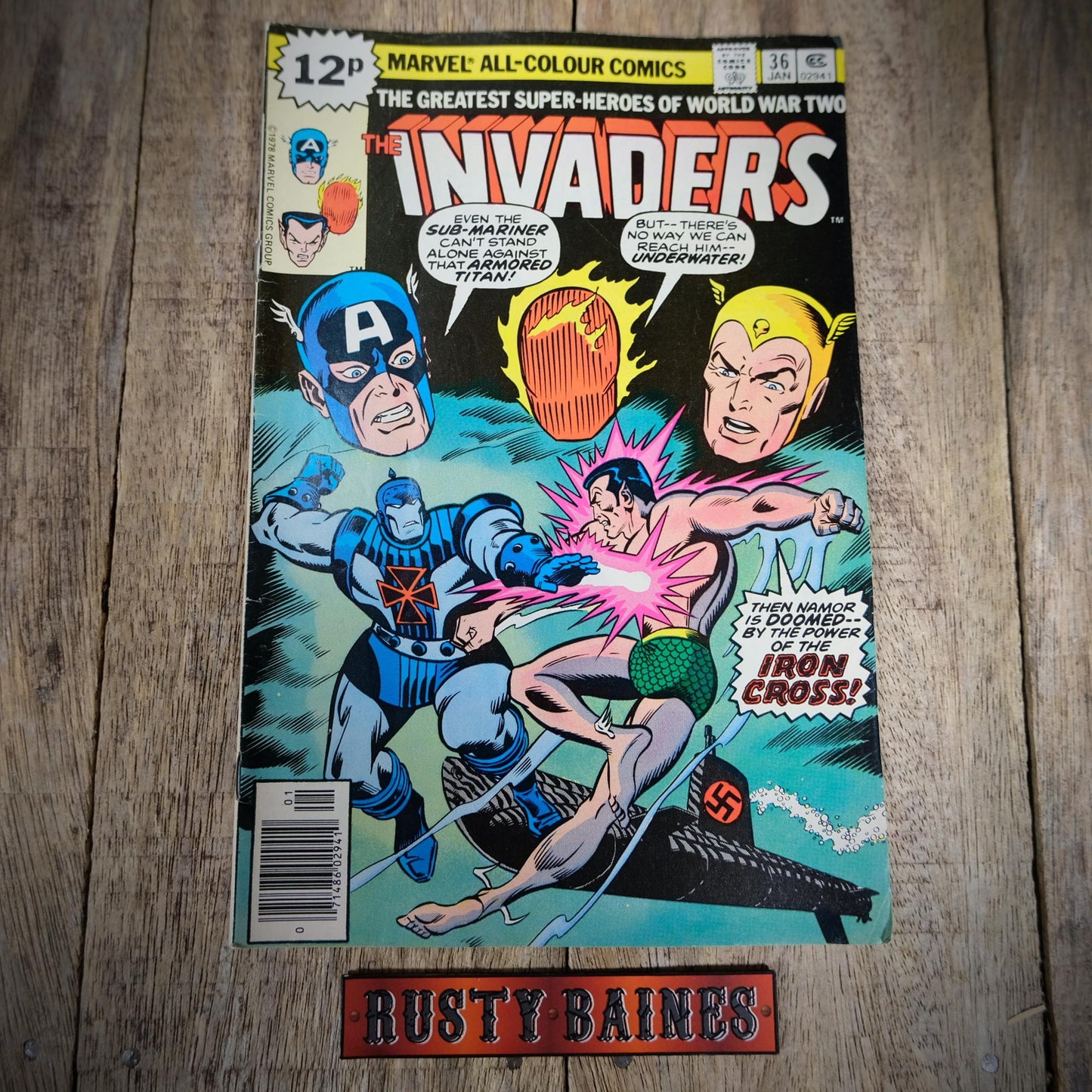 Marvel Comic, The Invaders #36 Vol.1 1979