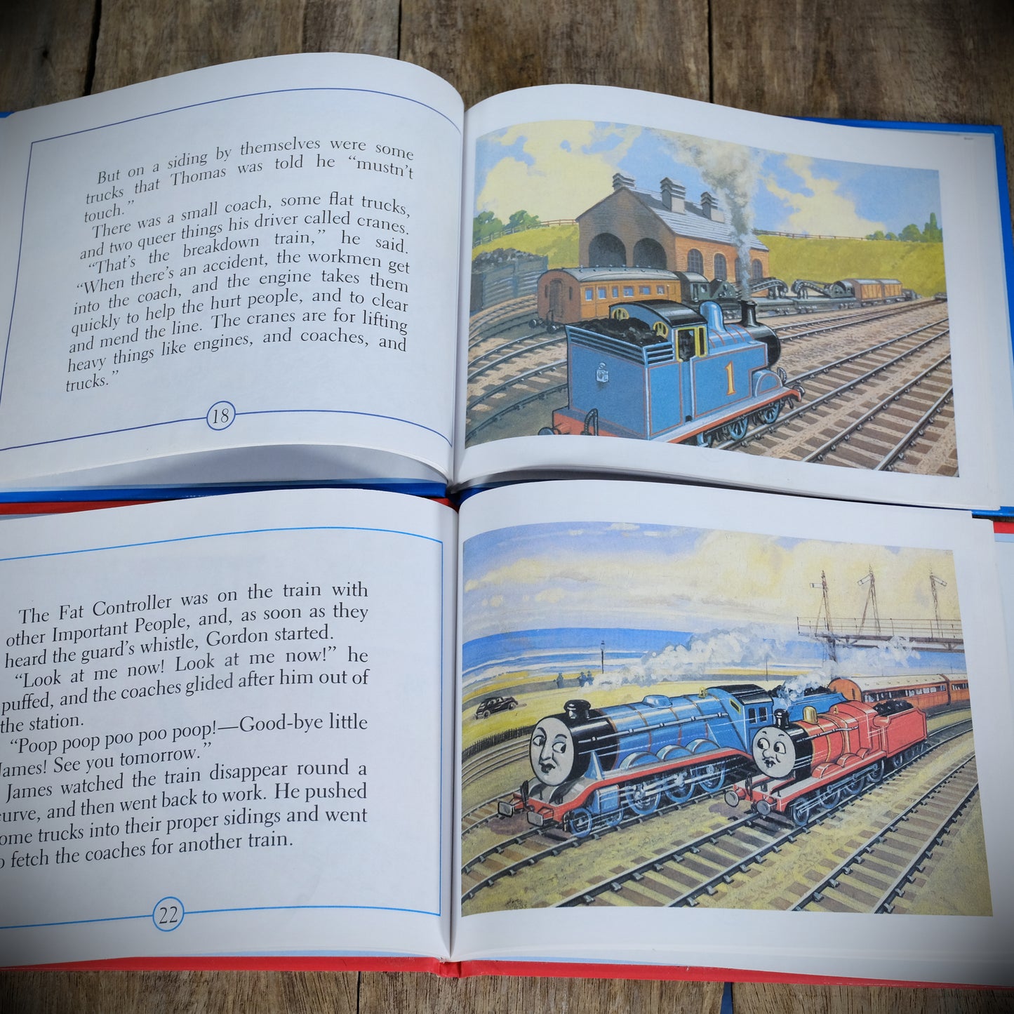 James the Red Engine & Thomas the Tank Engine, Book Club Edition Hardcovers, 1994, The Rev W. Awdry