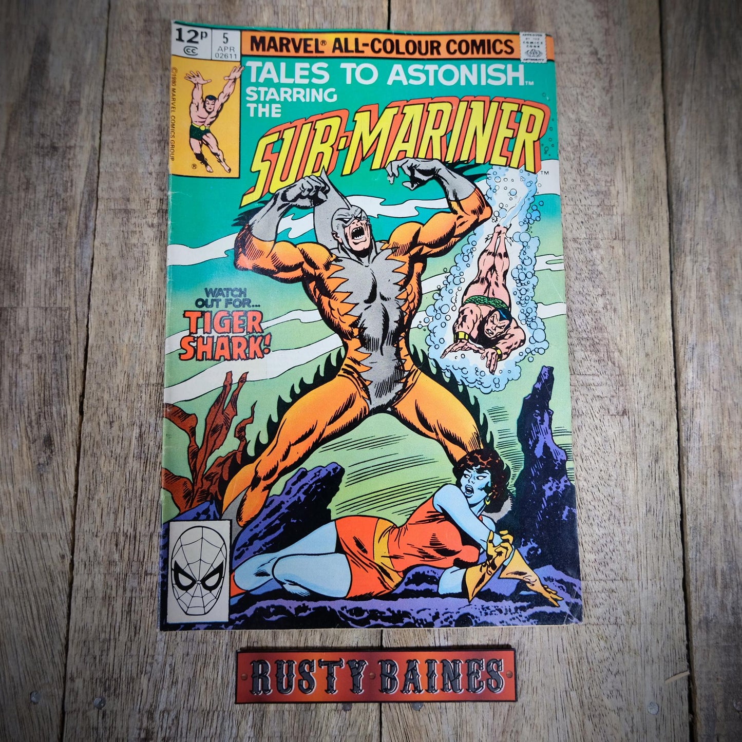 Marvel Comic, Sub-Mariner #5 Vol.2 1980