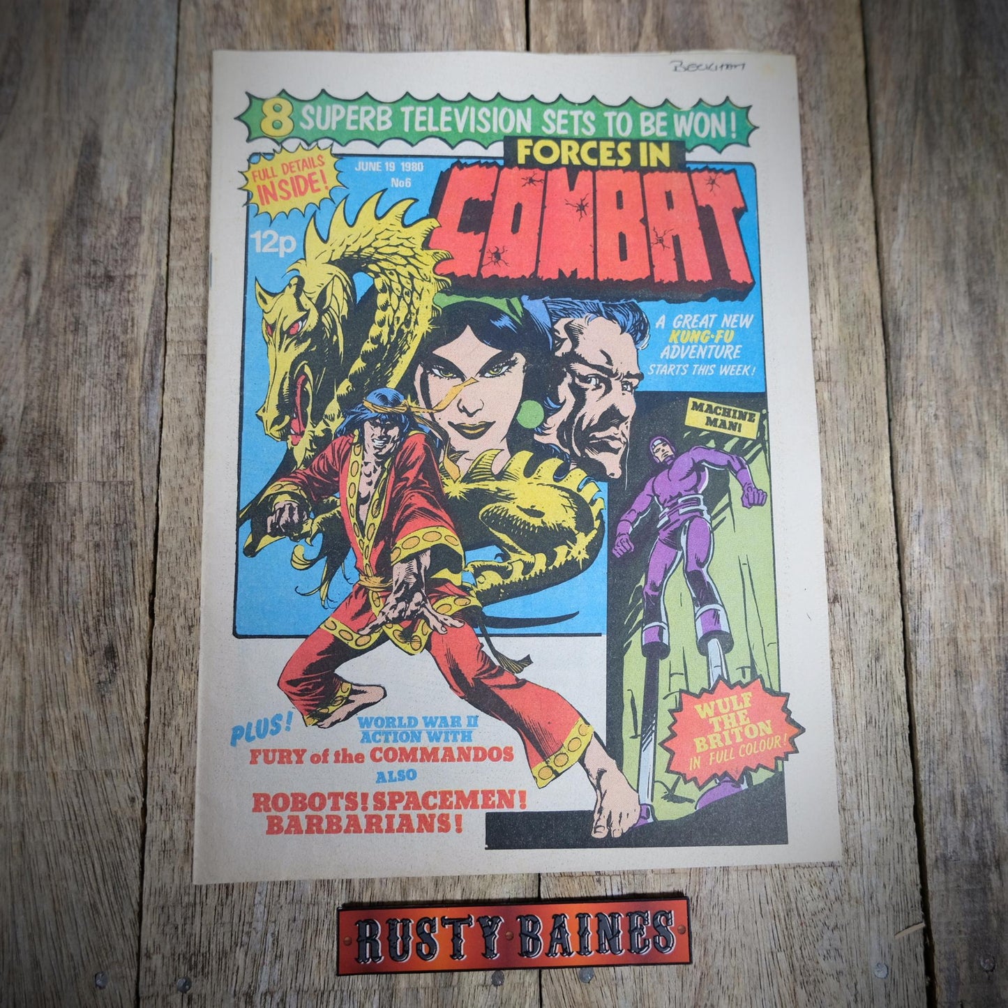 British Marvel Comic, Forces in Combat June 19th #6 1980