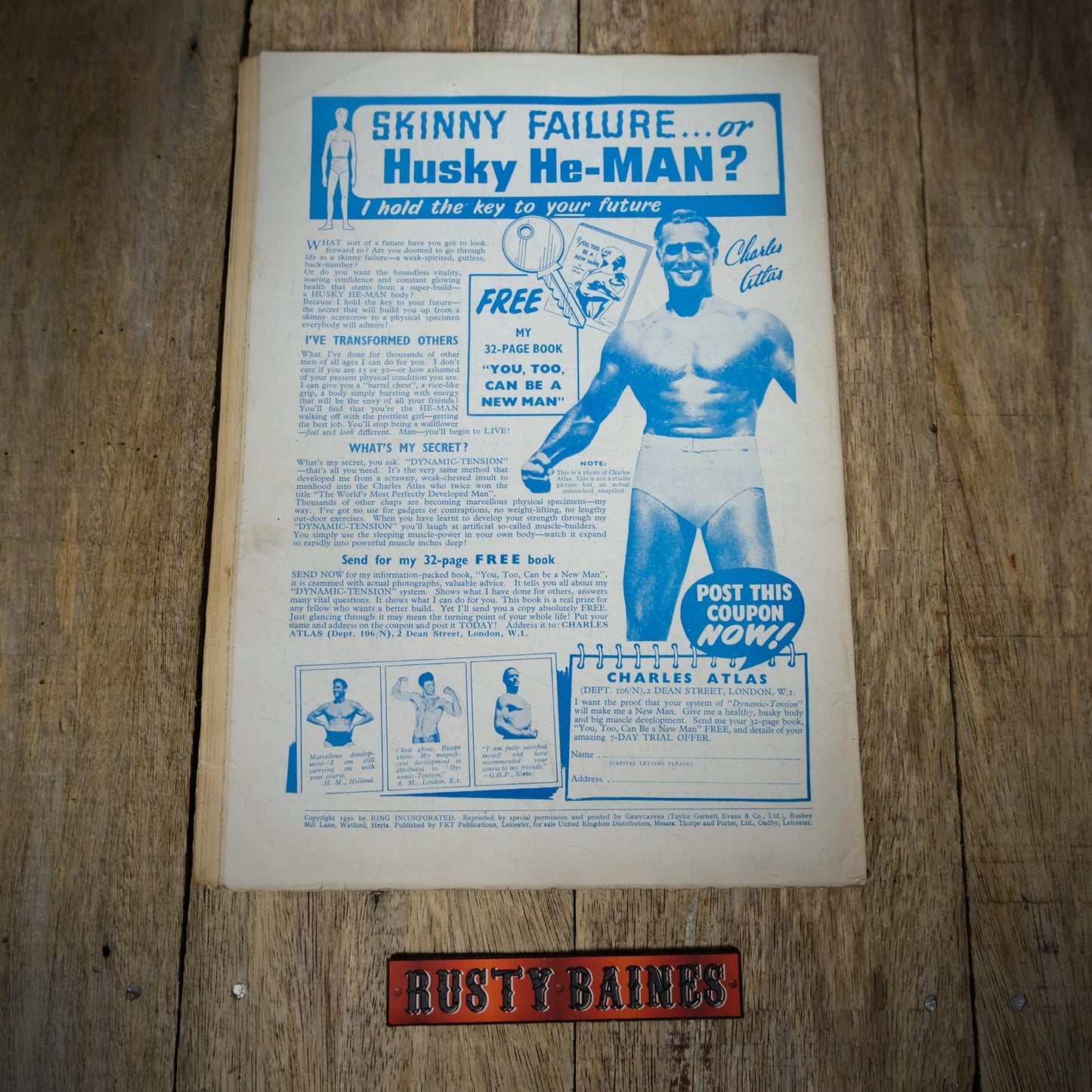 Vintage Boxing Magazine, The Ring January 1955, Frankie Ryff, Johnny Saxton