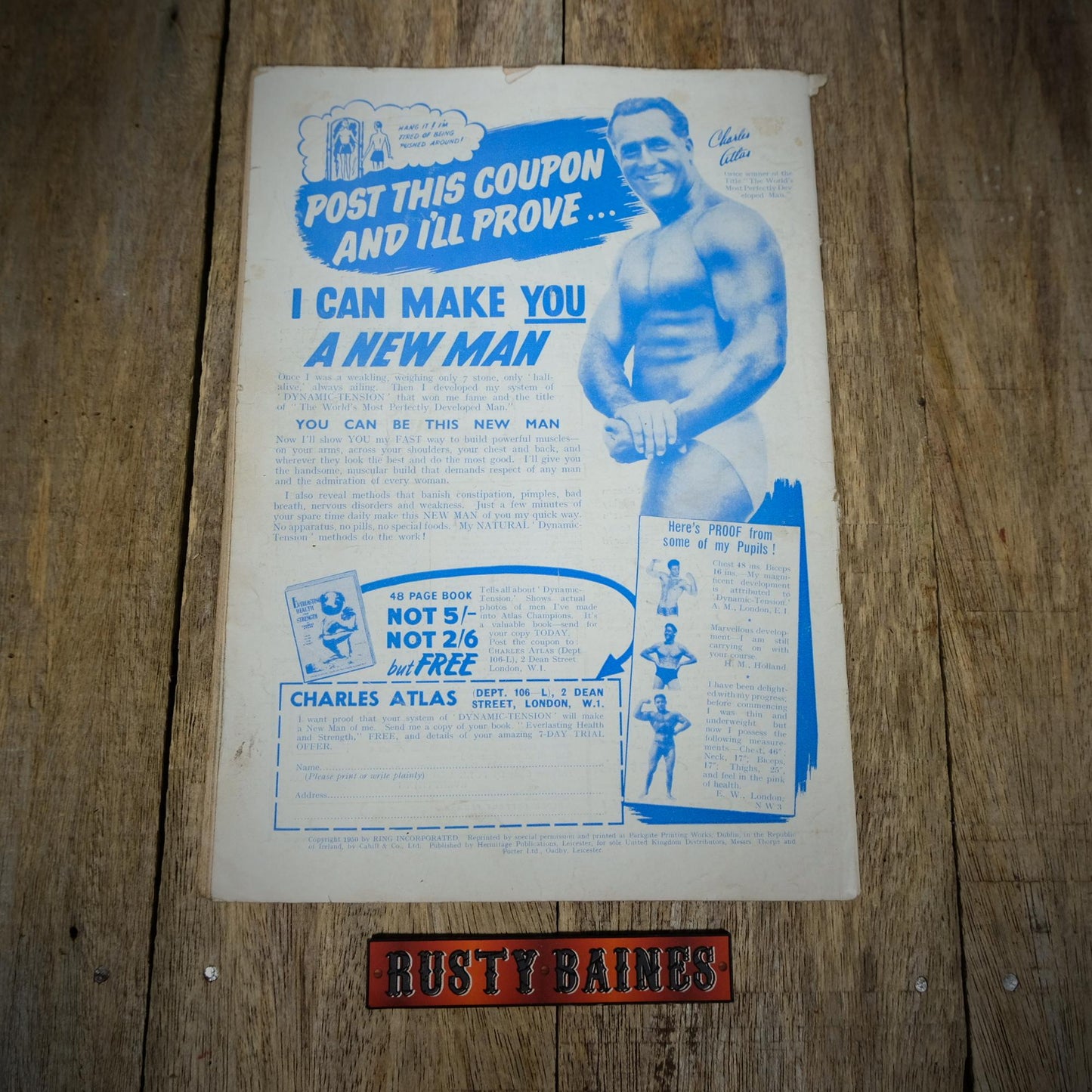 Vintage Boxing Magazine, The Ring November 1952, Rocky Marciano, Archie Moore