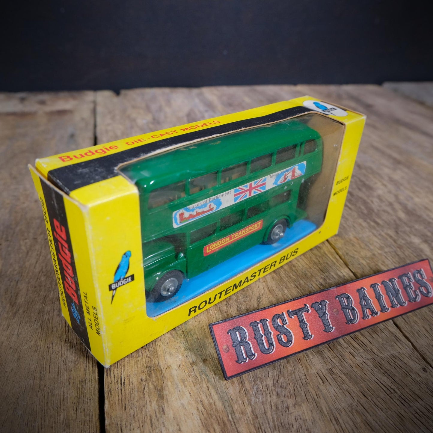 Vintage Routemaster Bus by Budgie, Green London Transport