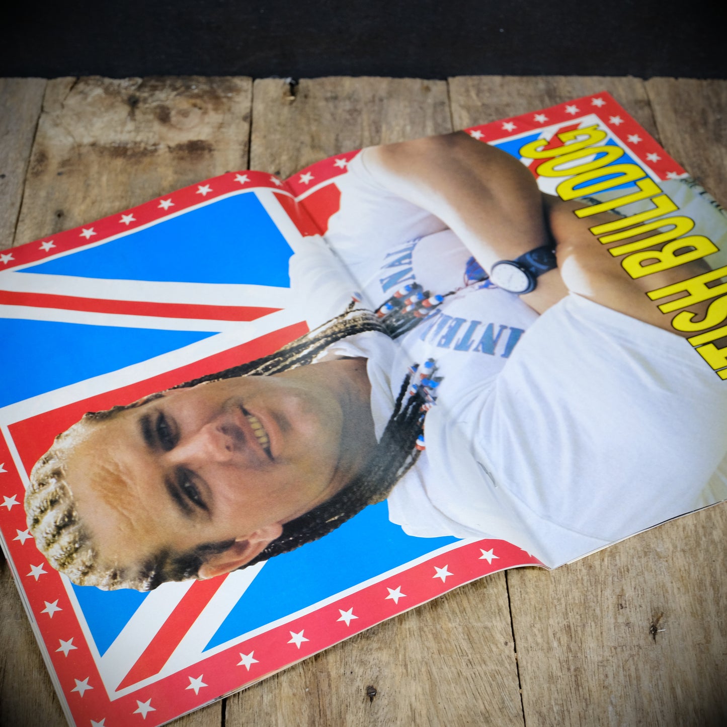 Retro Look-In Magazine 19th September 1992 British Bulldog Wrestler Poster, Wayne's World