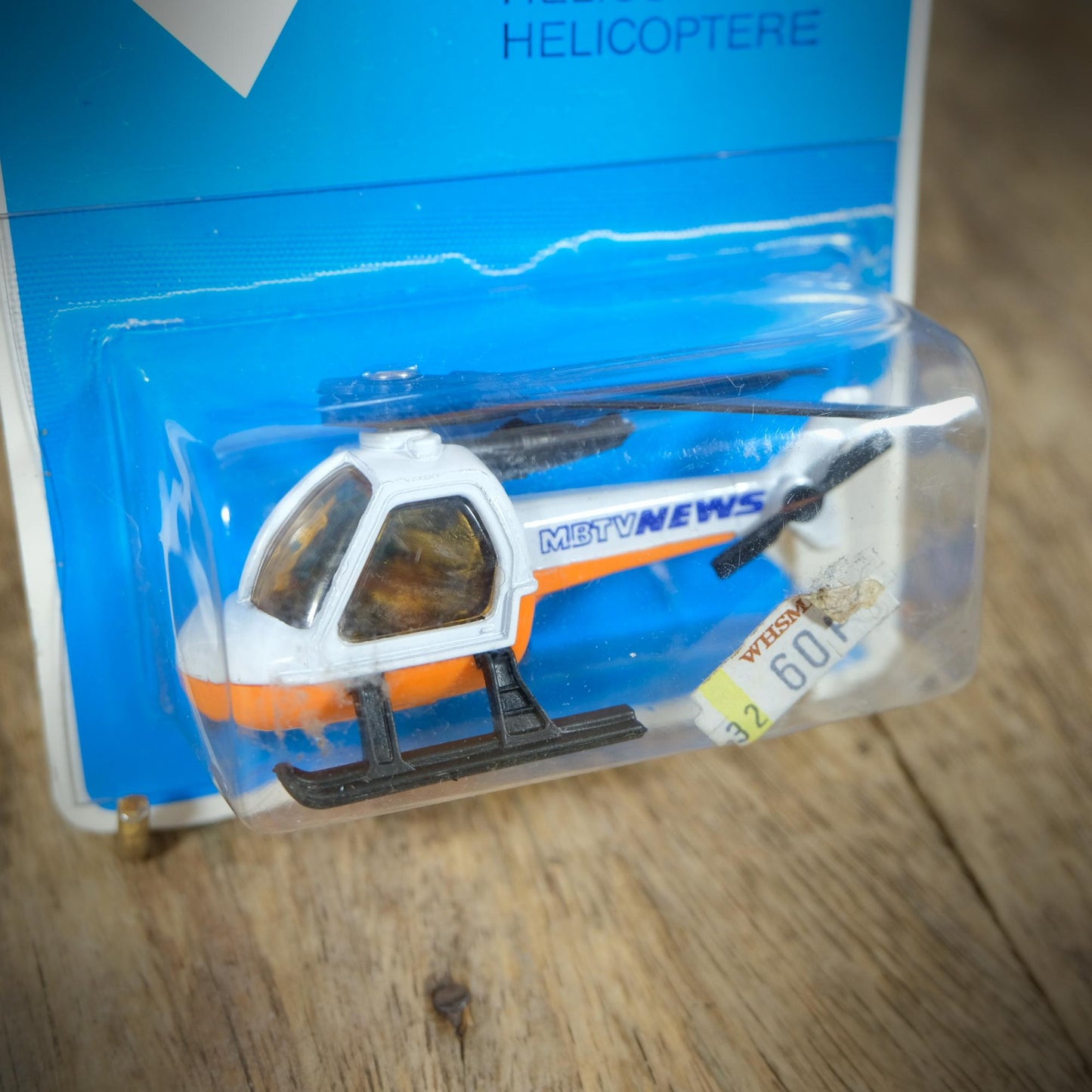 Matchbox No.75 Helicopter, Opened Blister Card