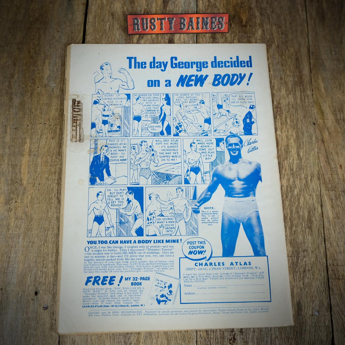 Vintage Boxing Magazine, The Ring, British, July 1954