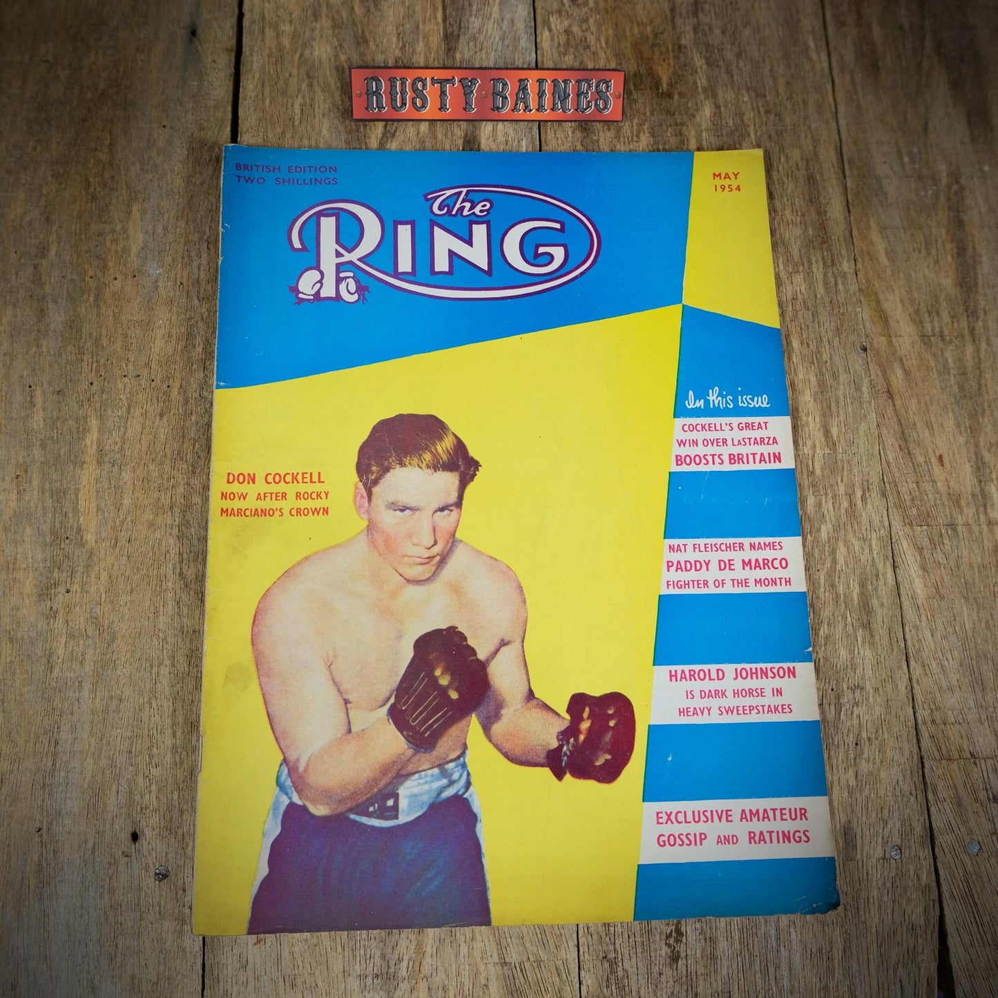 Vintage Boxing Magazine, The Ring, British, May 1954