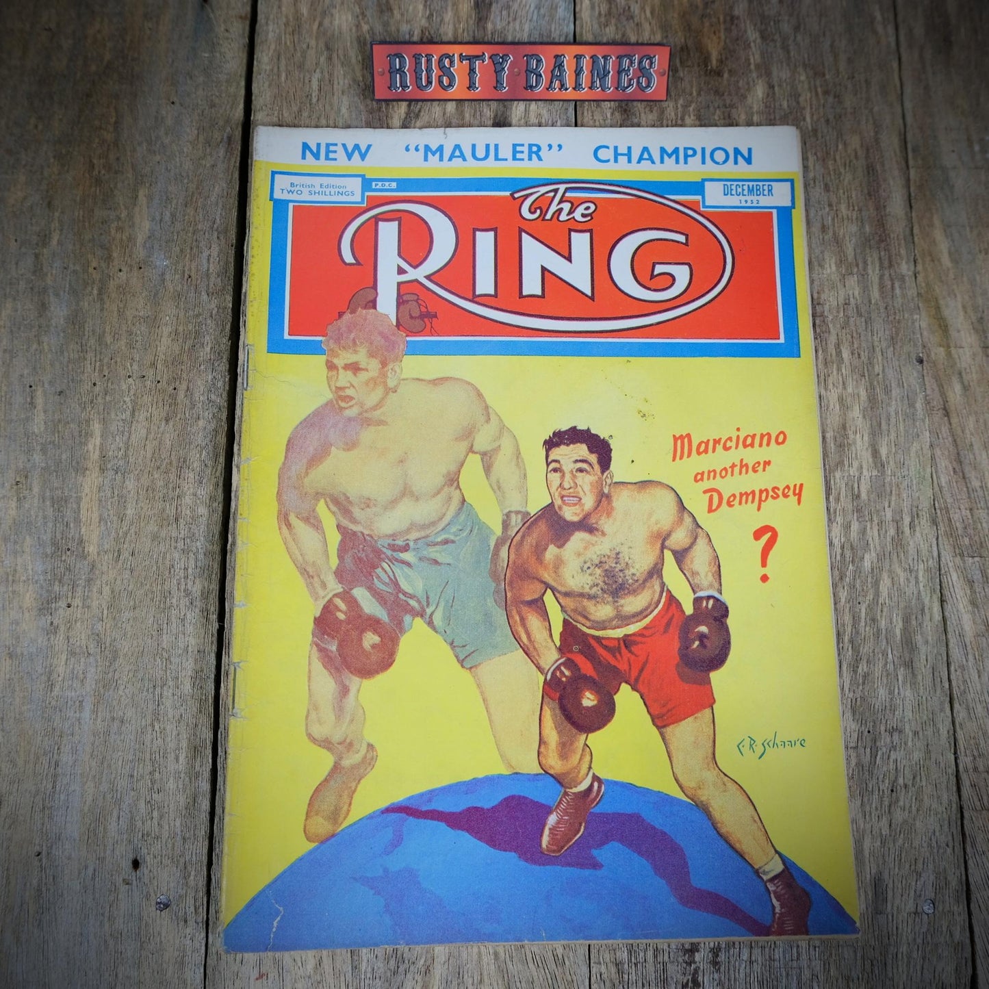 Vintage Boxing Magazine, The Ring, British, December 1952