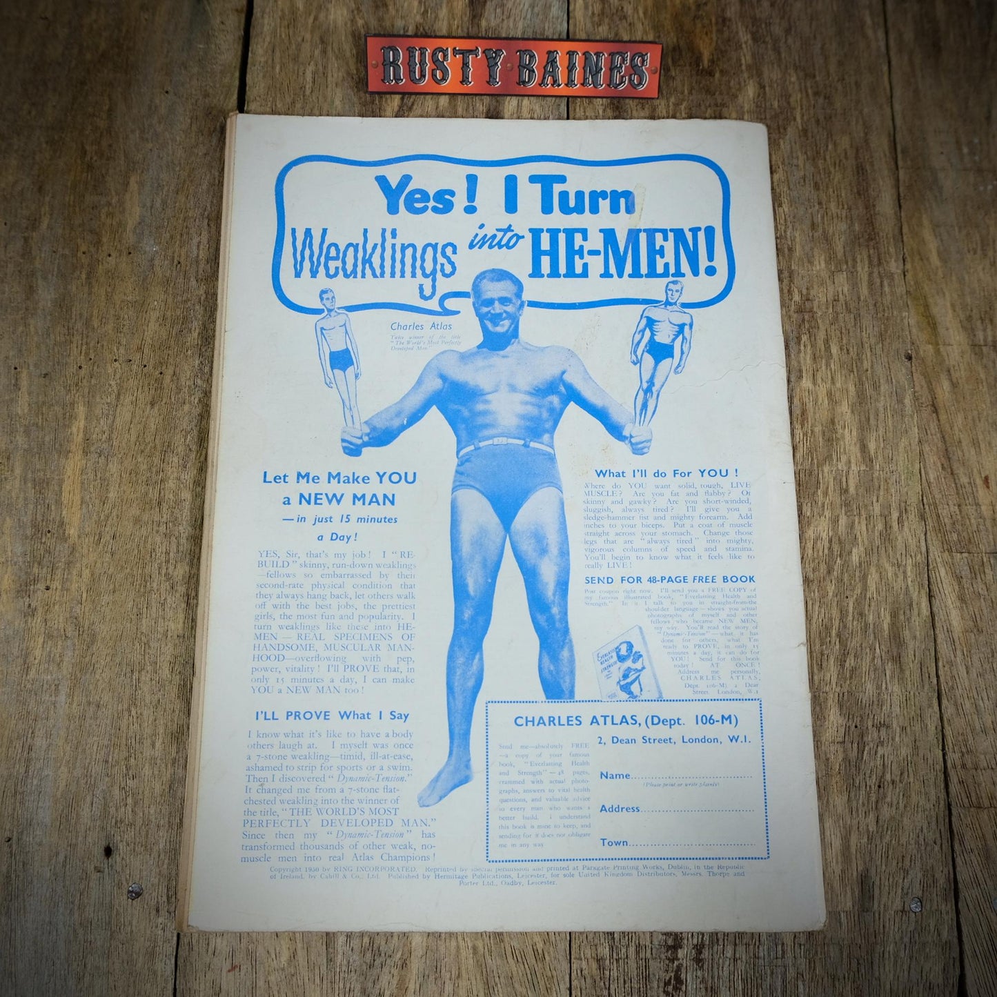 Vintage Boxing Magazine, The Ring, British, December 1952